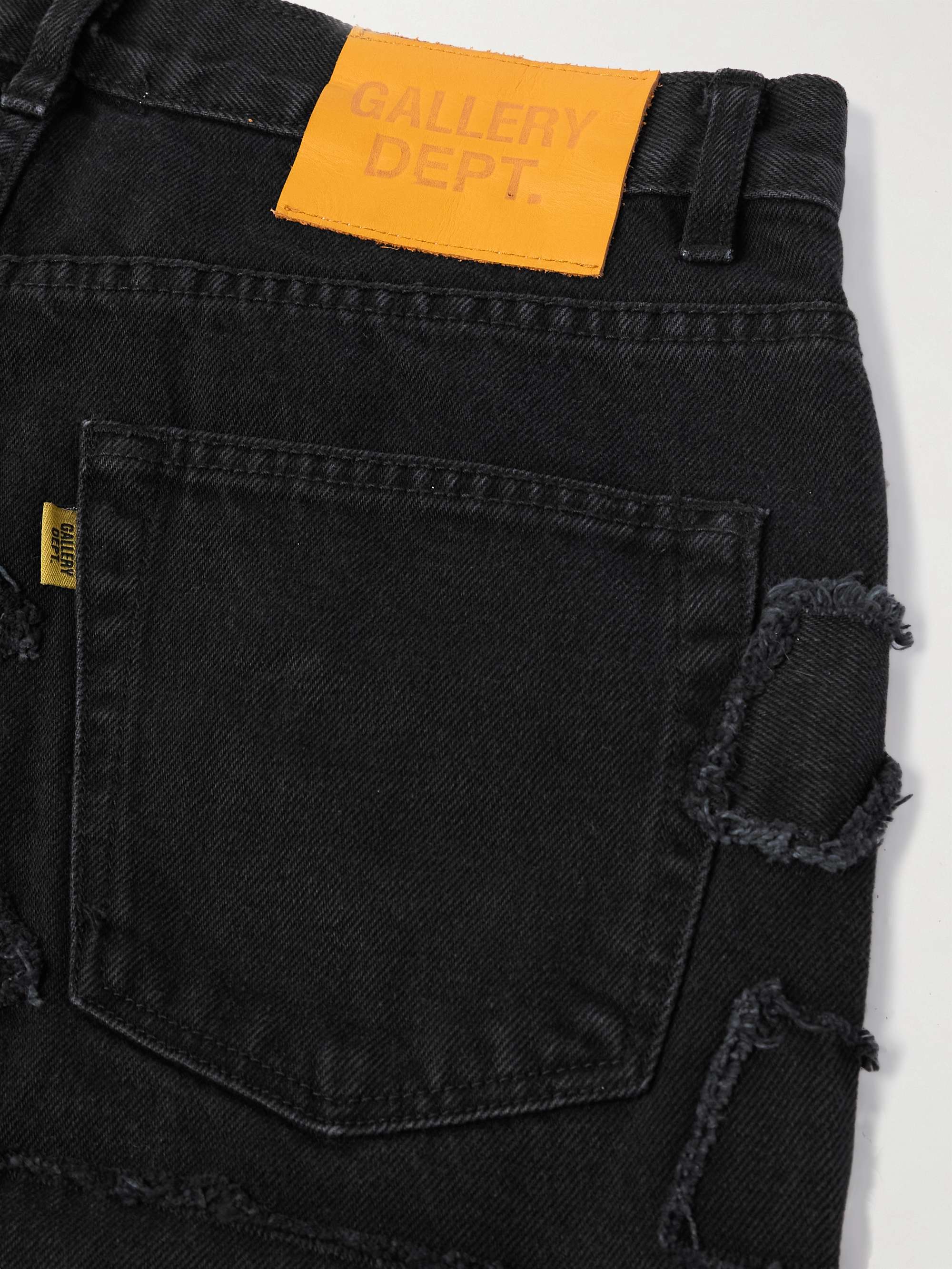 Collage 5001 Slim-Fit Frayed Patchwork Jeans view