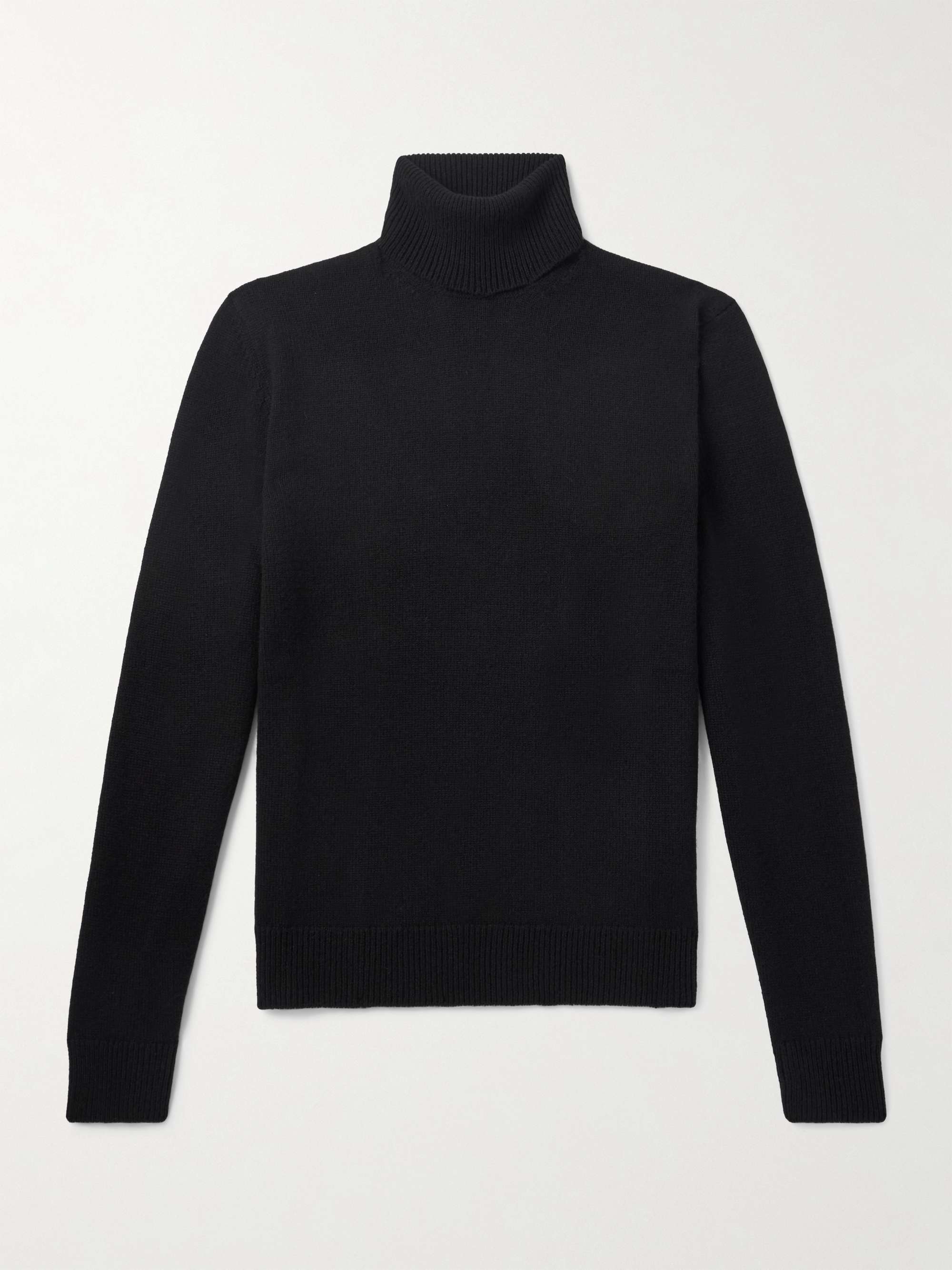 Ribbed Cashmere Rollneck Sweater view