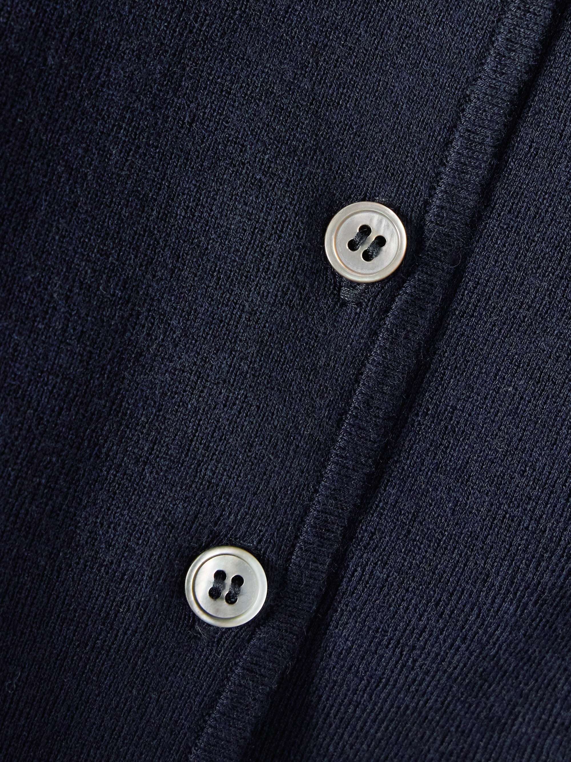 Naples cropped silk and cashmere-blend cardigan view