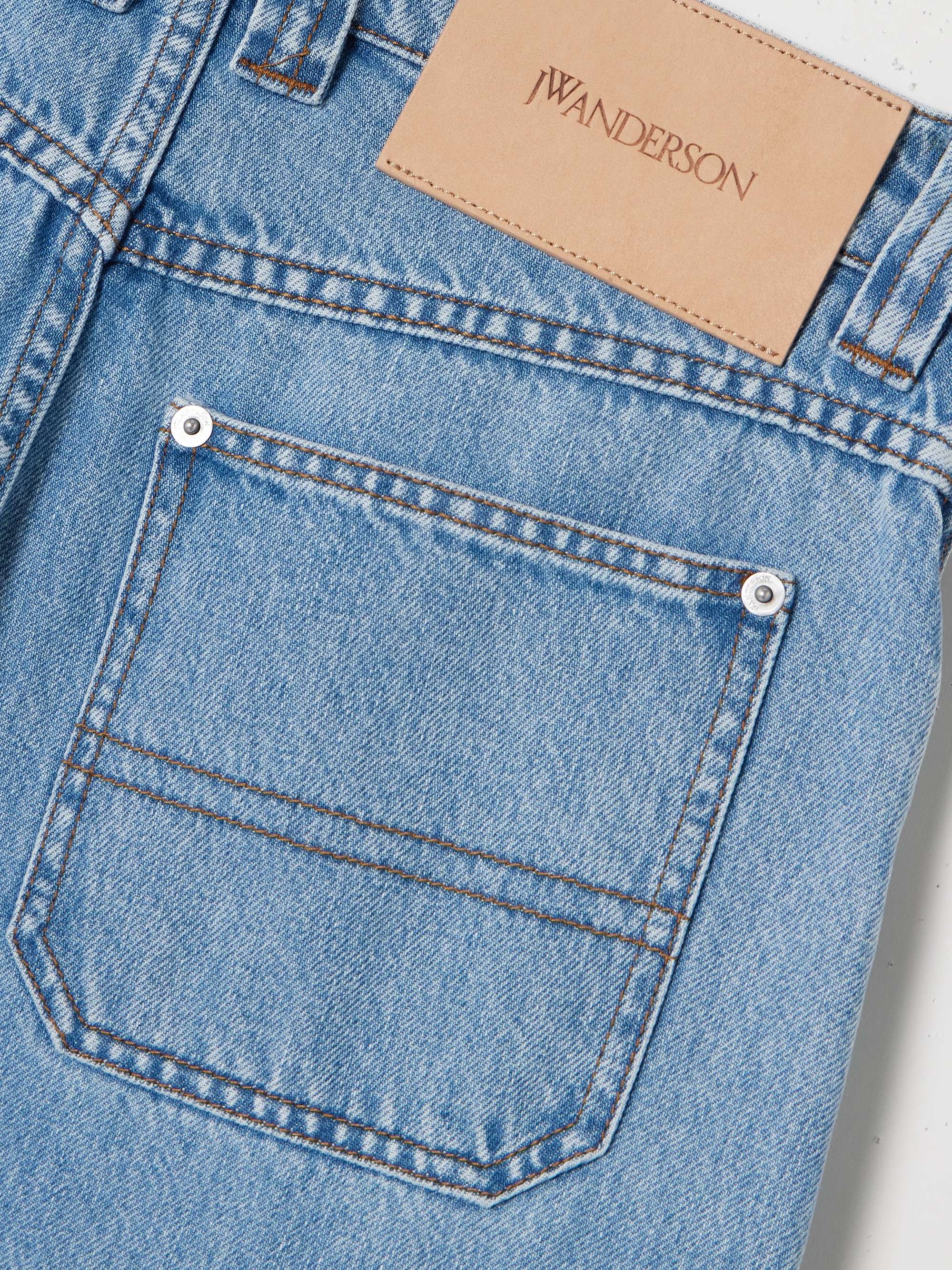 Twisted high-rise tapered jeans view