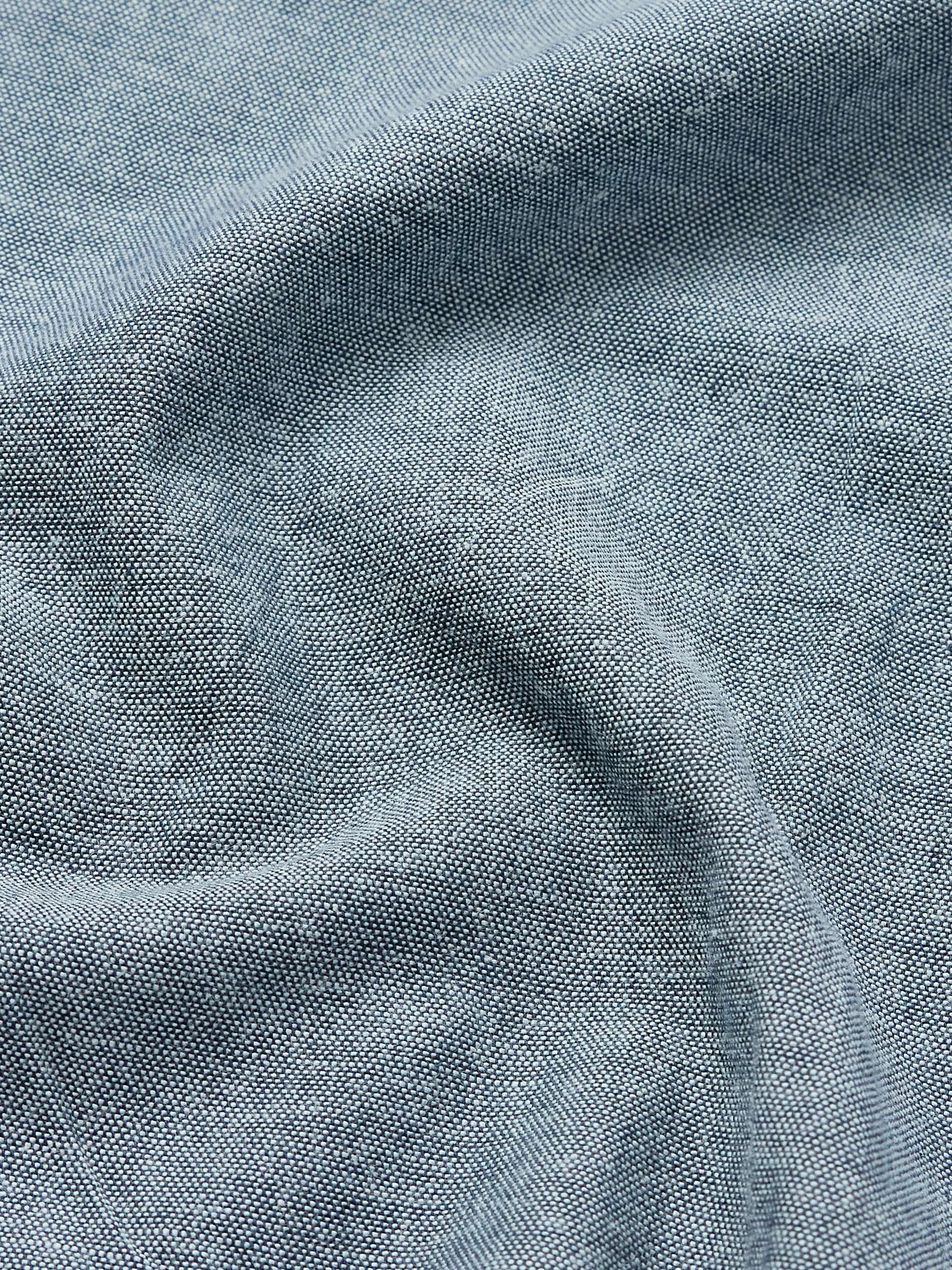 50s Milano Camp-Collar Cotton Oxford Shirt view