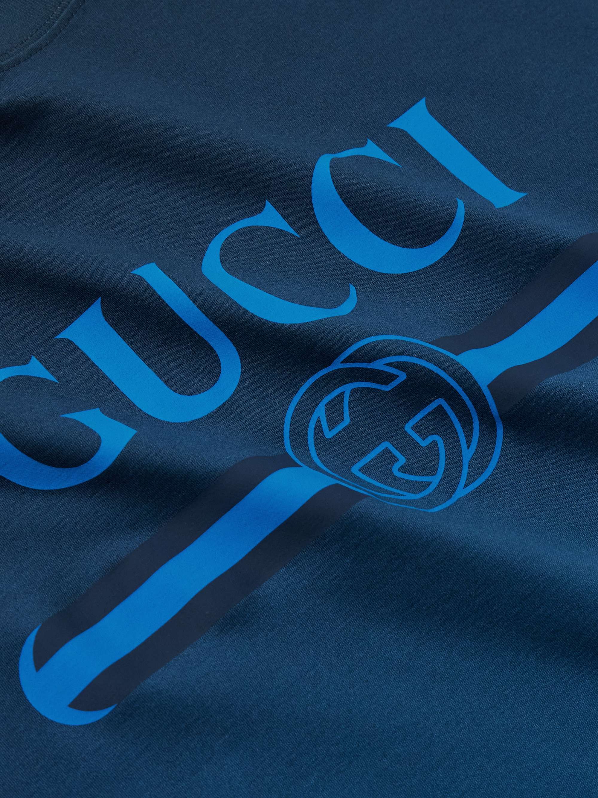 Ombré Logo-Print Cotton-Jersey T-Shirt view