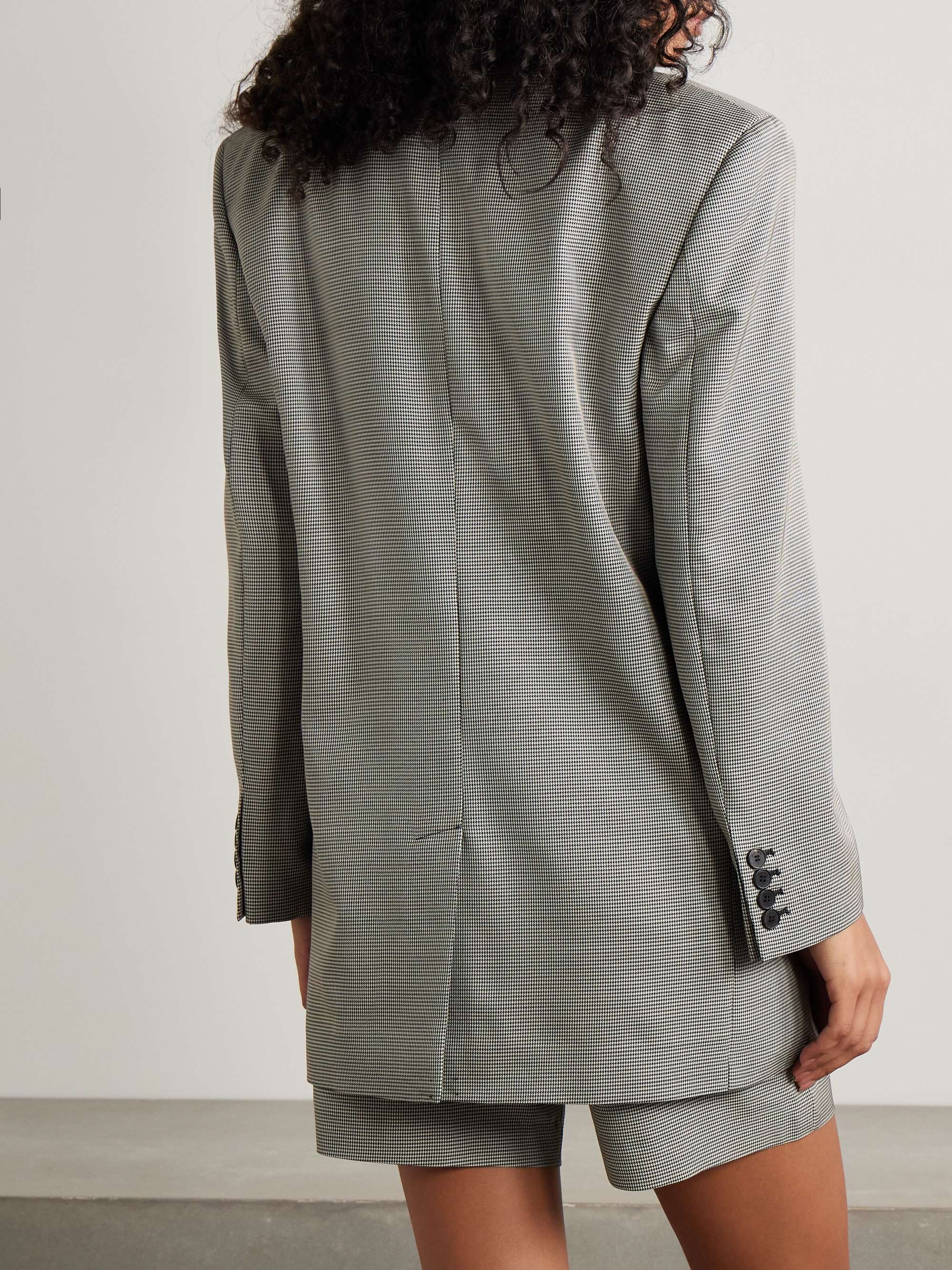 Sara houndstooth wool-blend blazer view