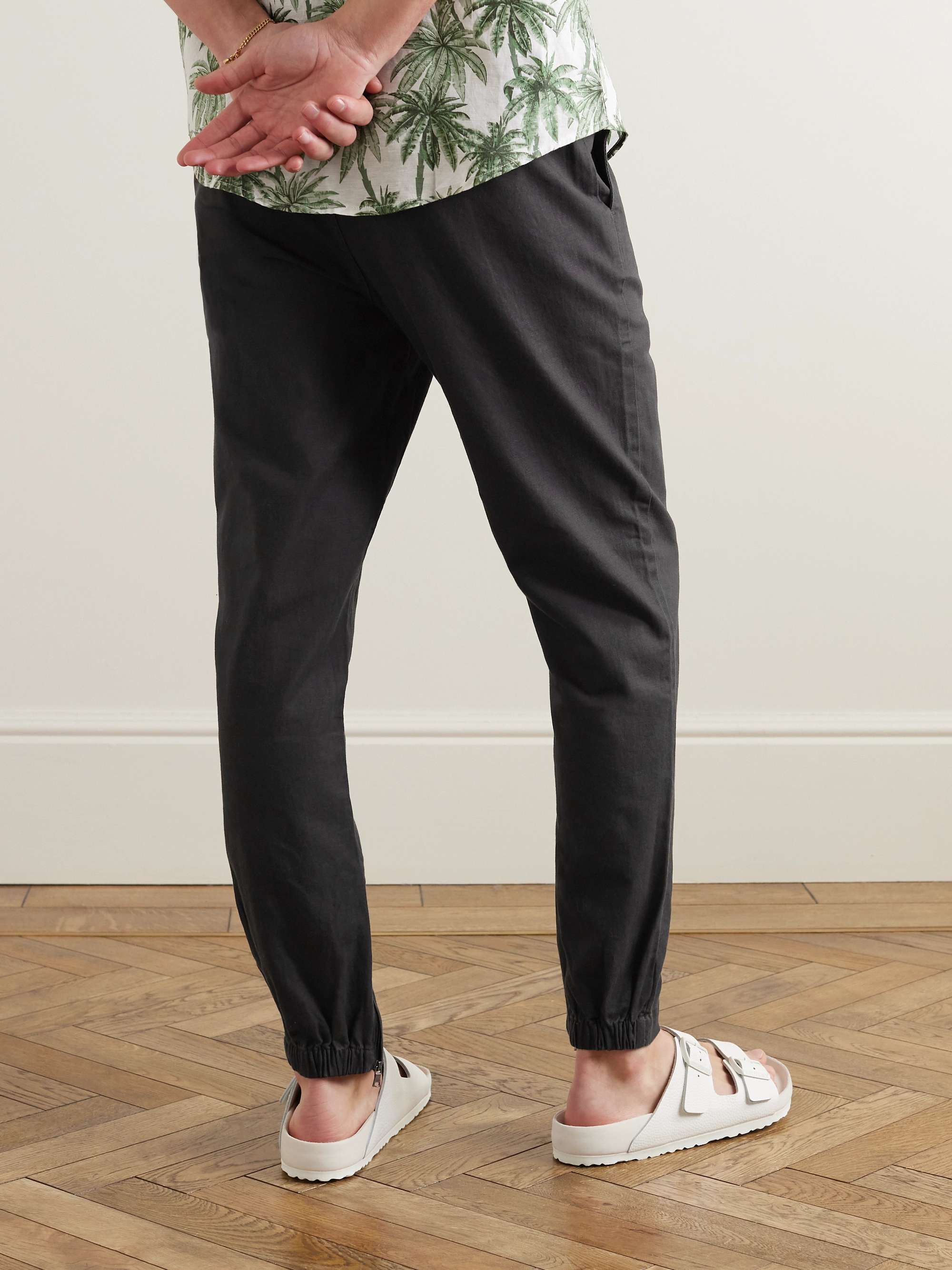 Traveller Tapered Cotton-Blend Trousers view