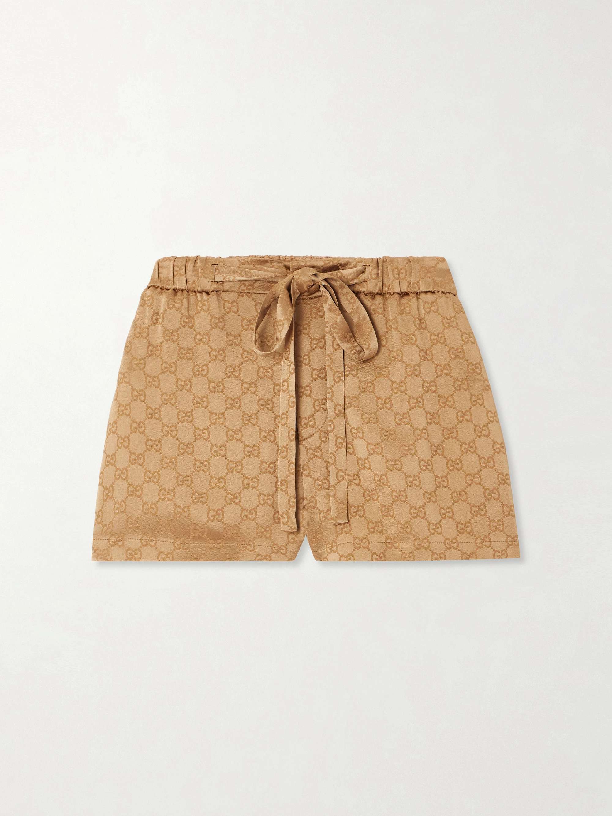 GG hammered satin-jacquard shorts view