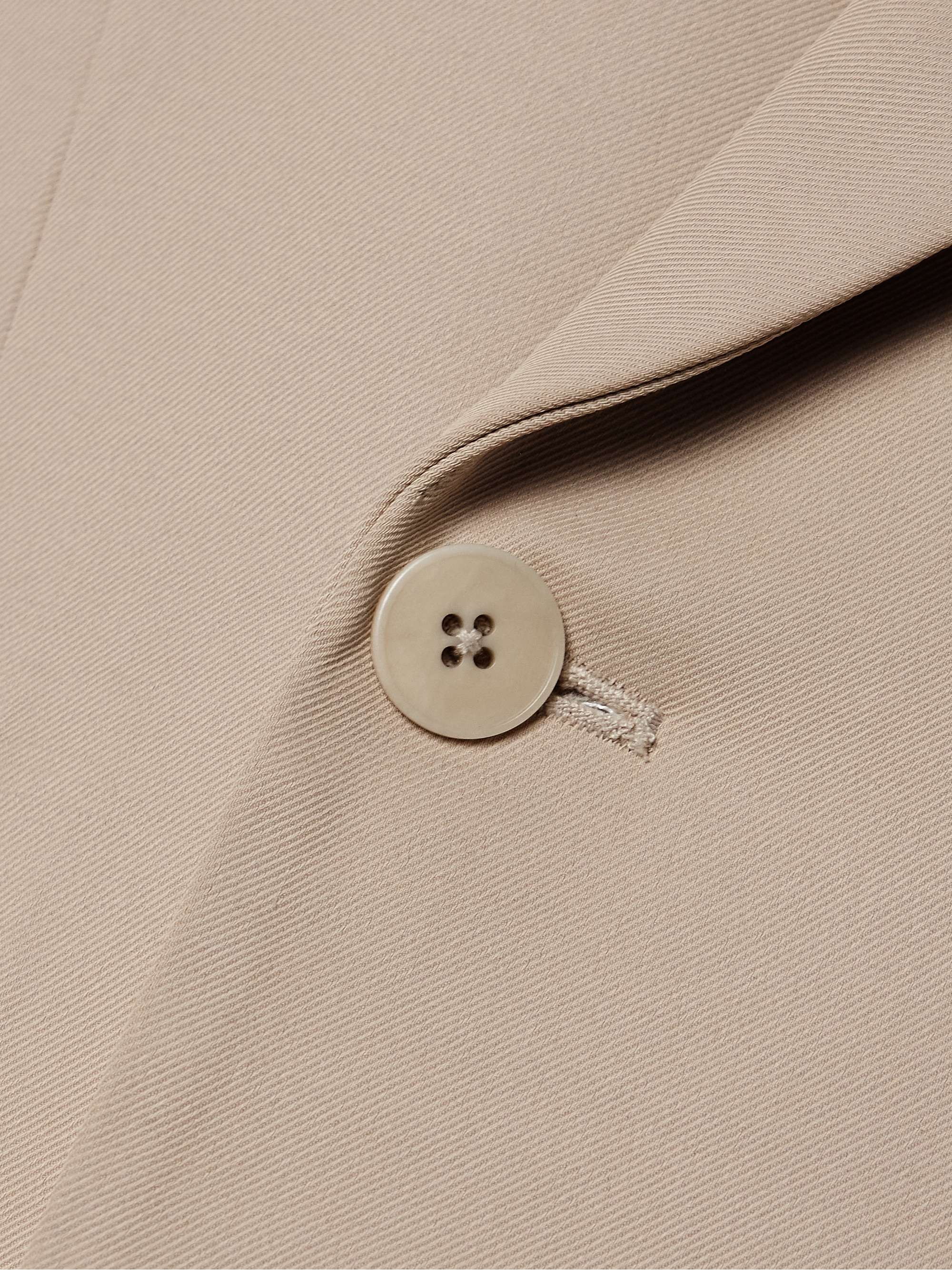 Emilio double-breasted wool-blend twill blazer view
