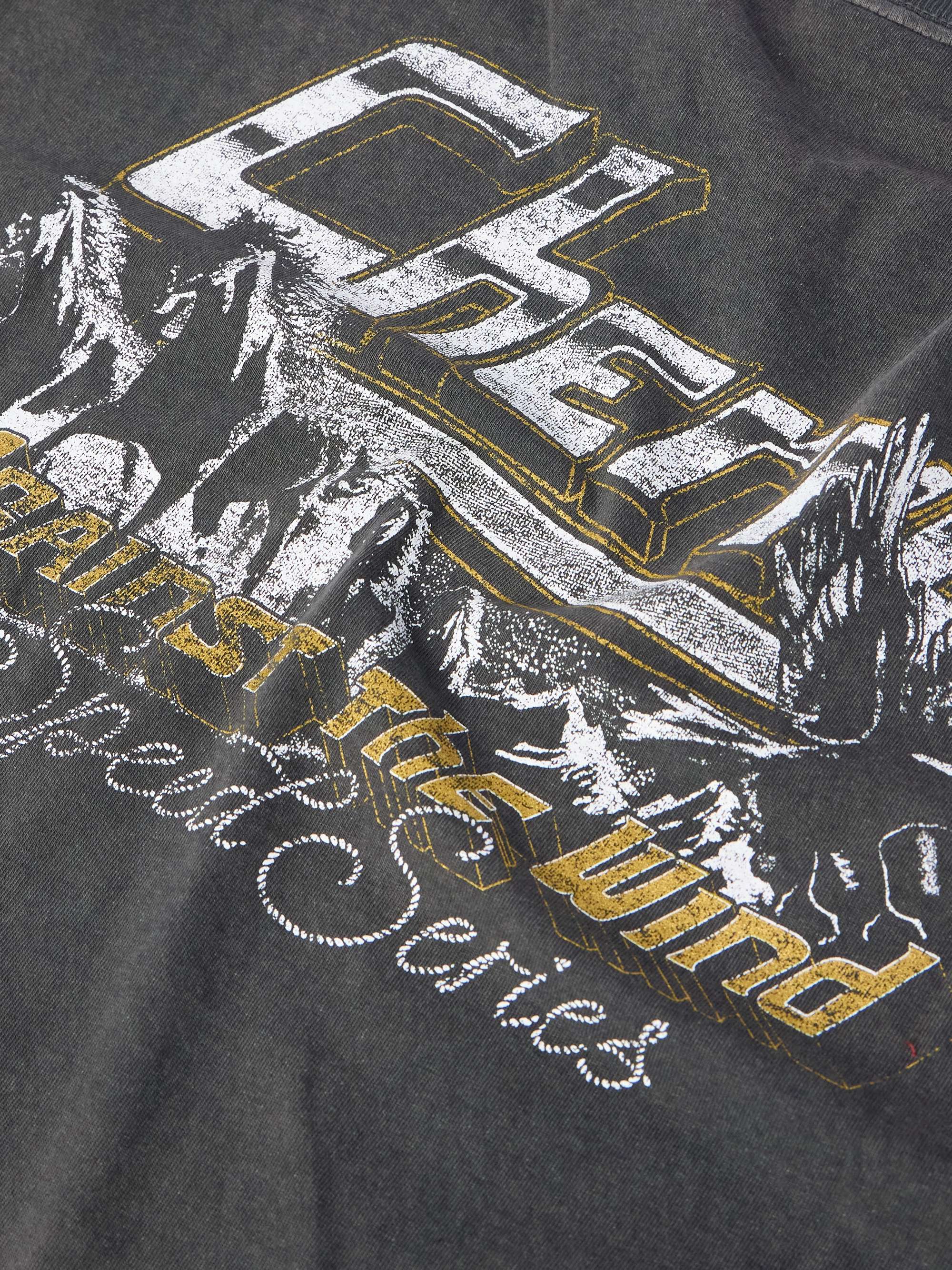 Garment-Dyed Logo-Print Cotton-Jersey T-Shirt view