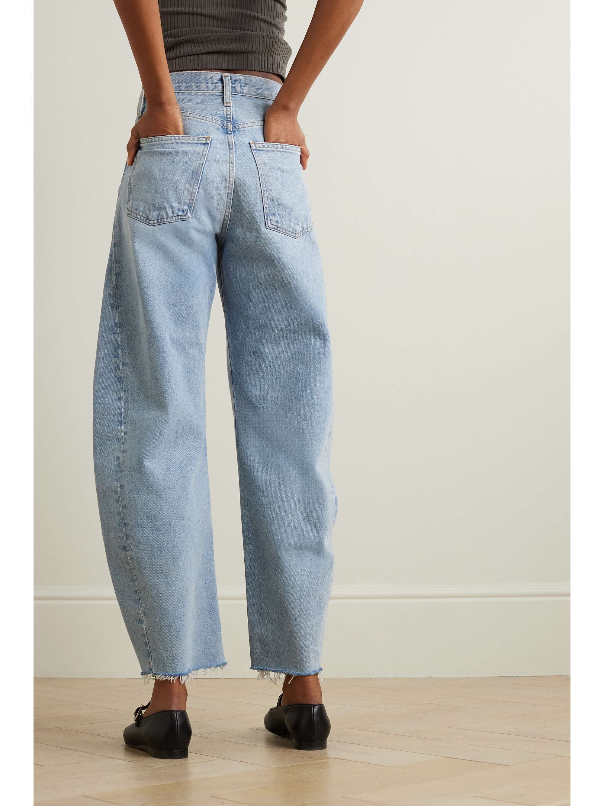 Luna high-rise tapered organic jeans view