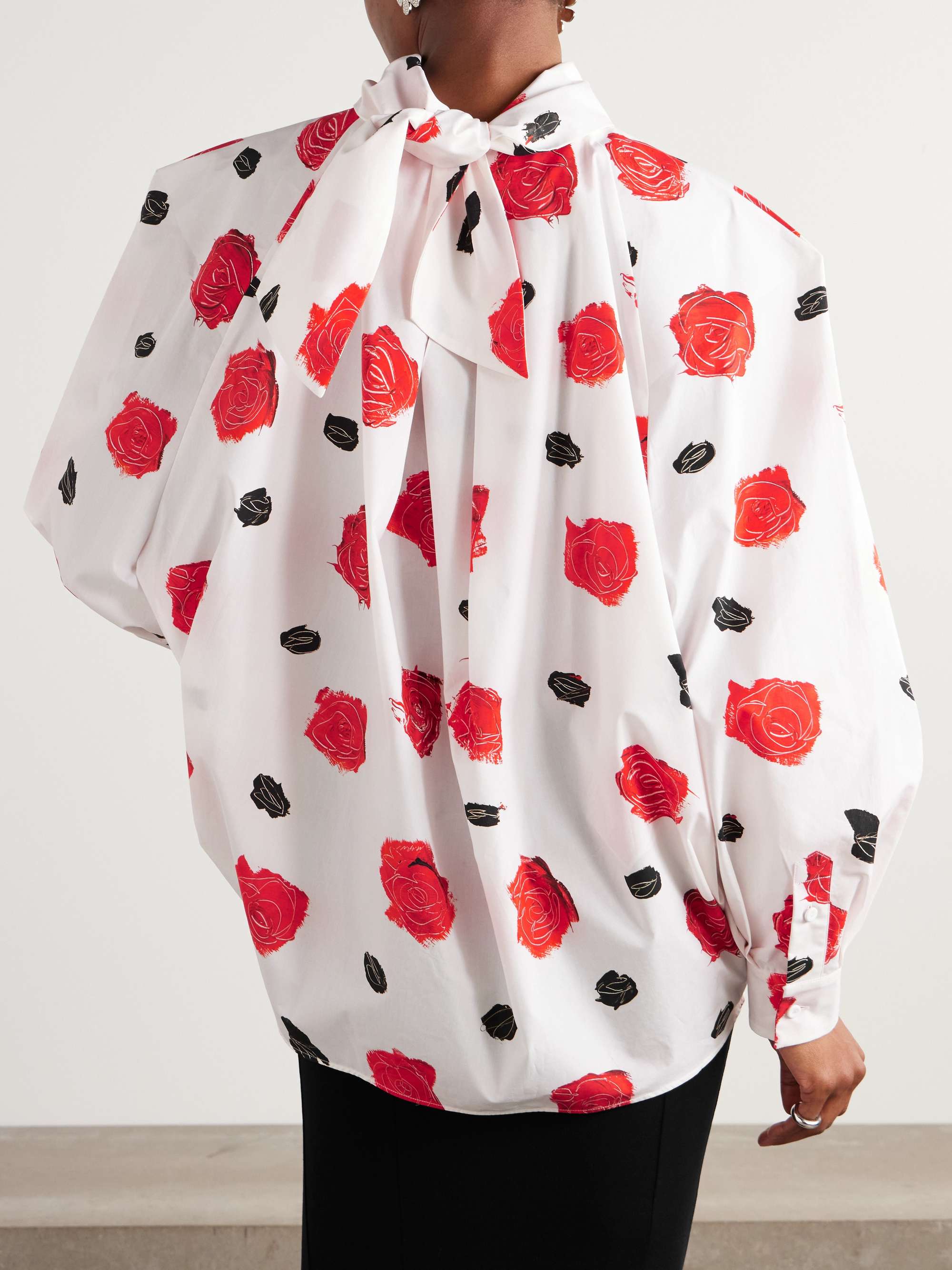 Oversized poplin blouse view