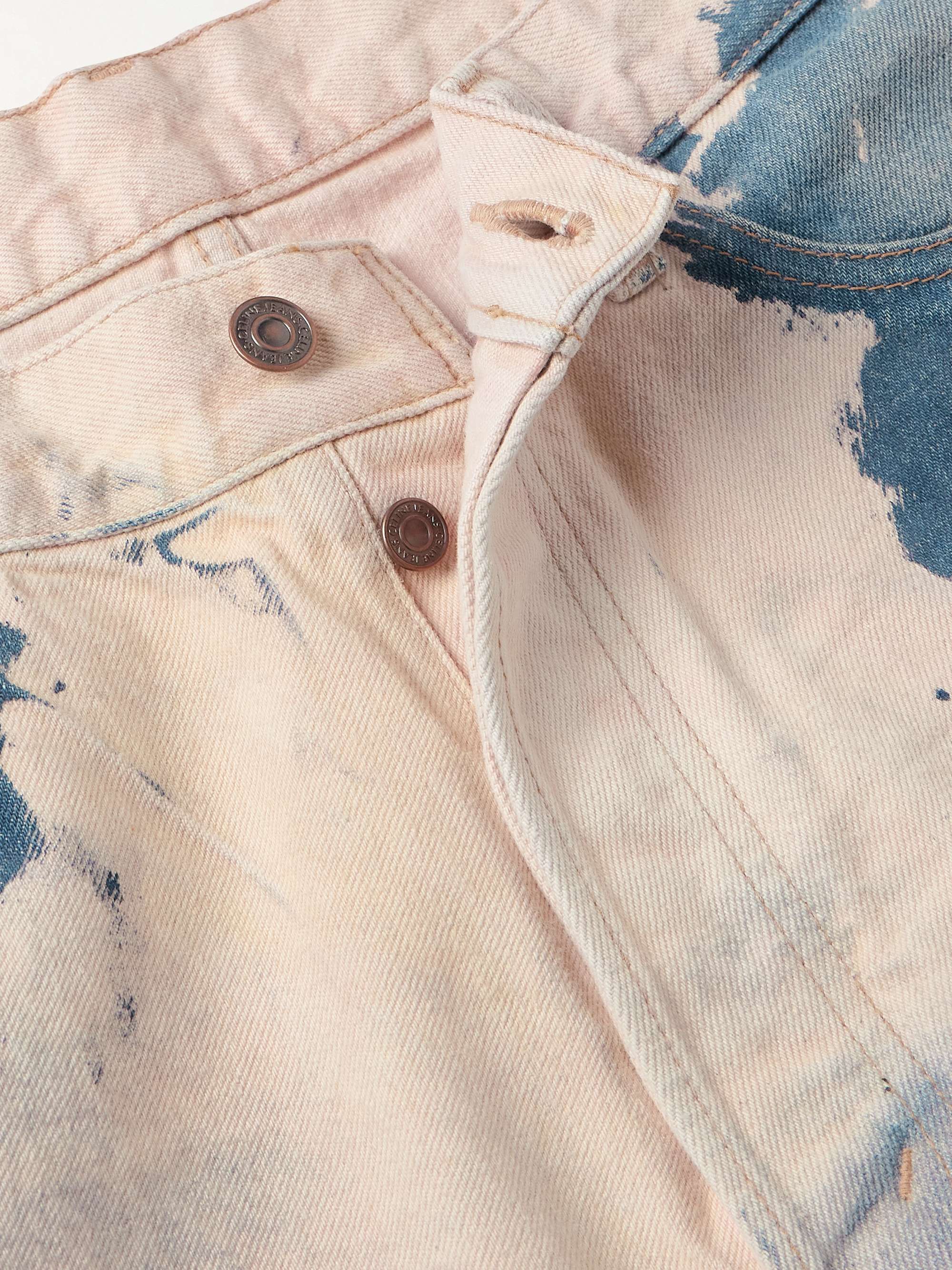 Wesley Straight-Leg Bleached Jeans view
