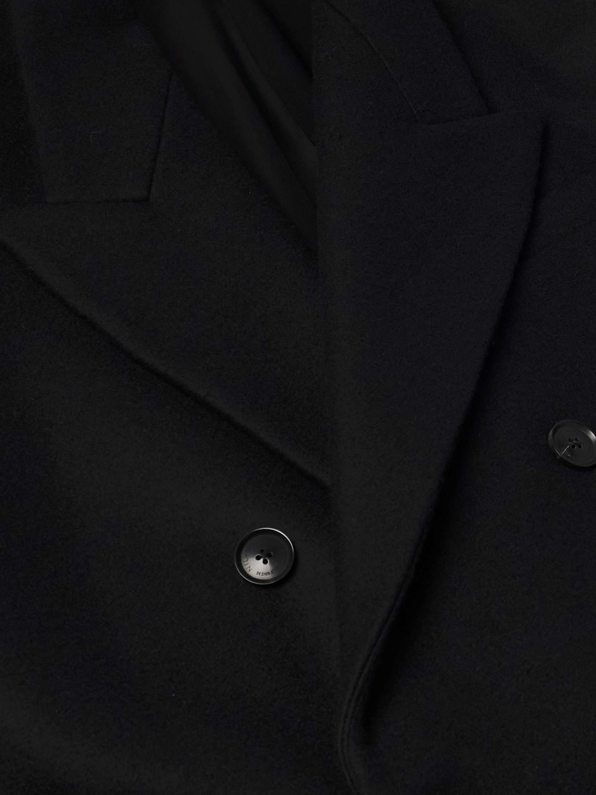 Double-Breasted Wool-Blend Coat view
