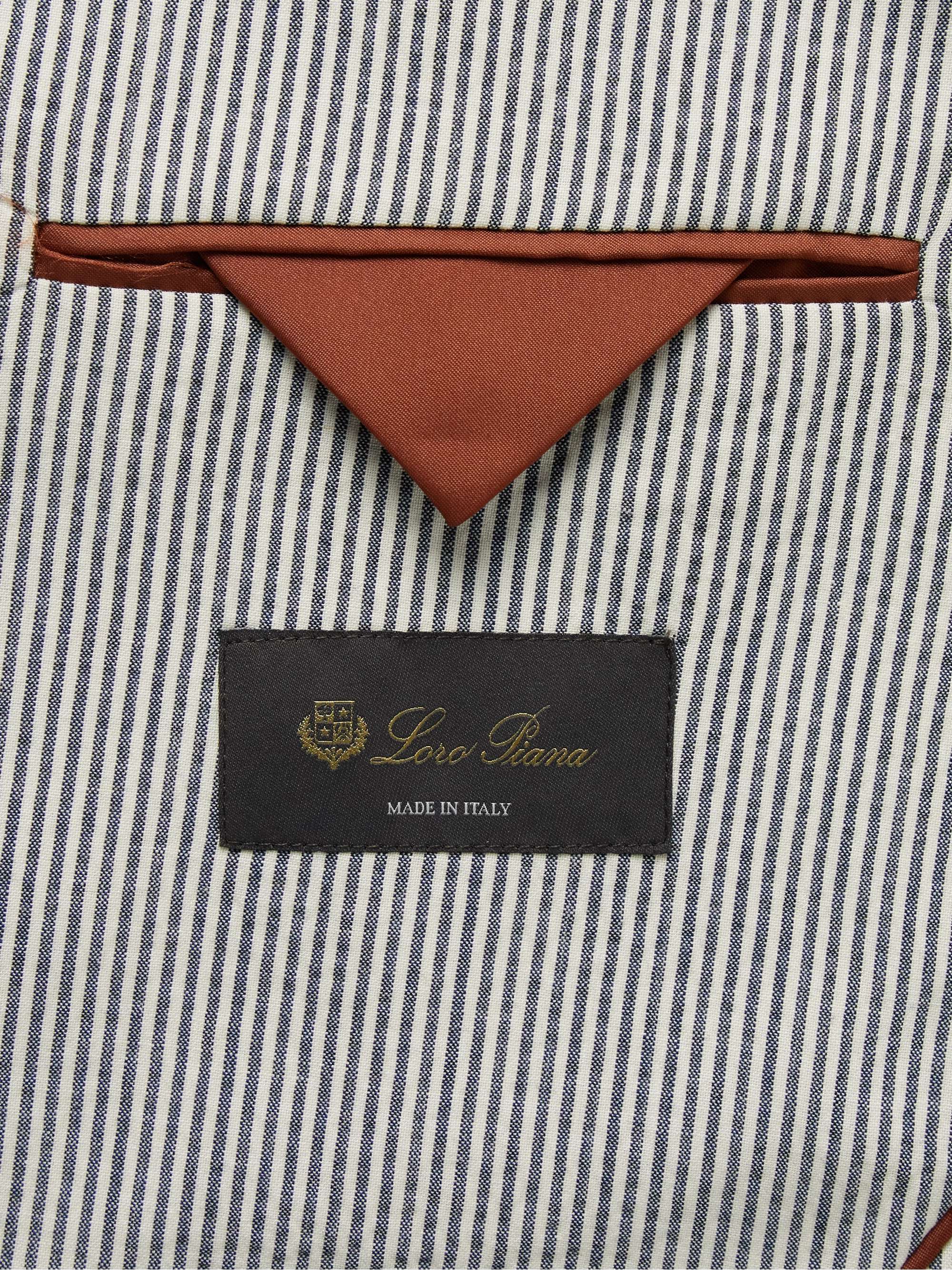 Striped Virgin Wool-Blend Blazer view