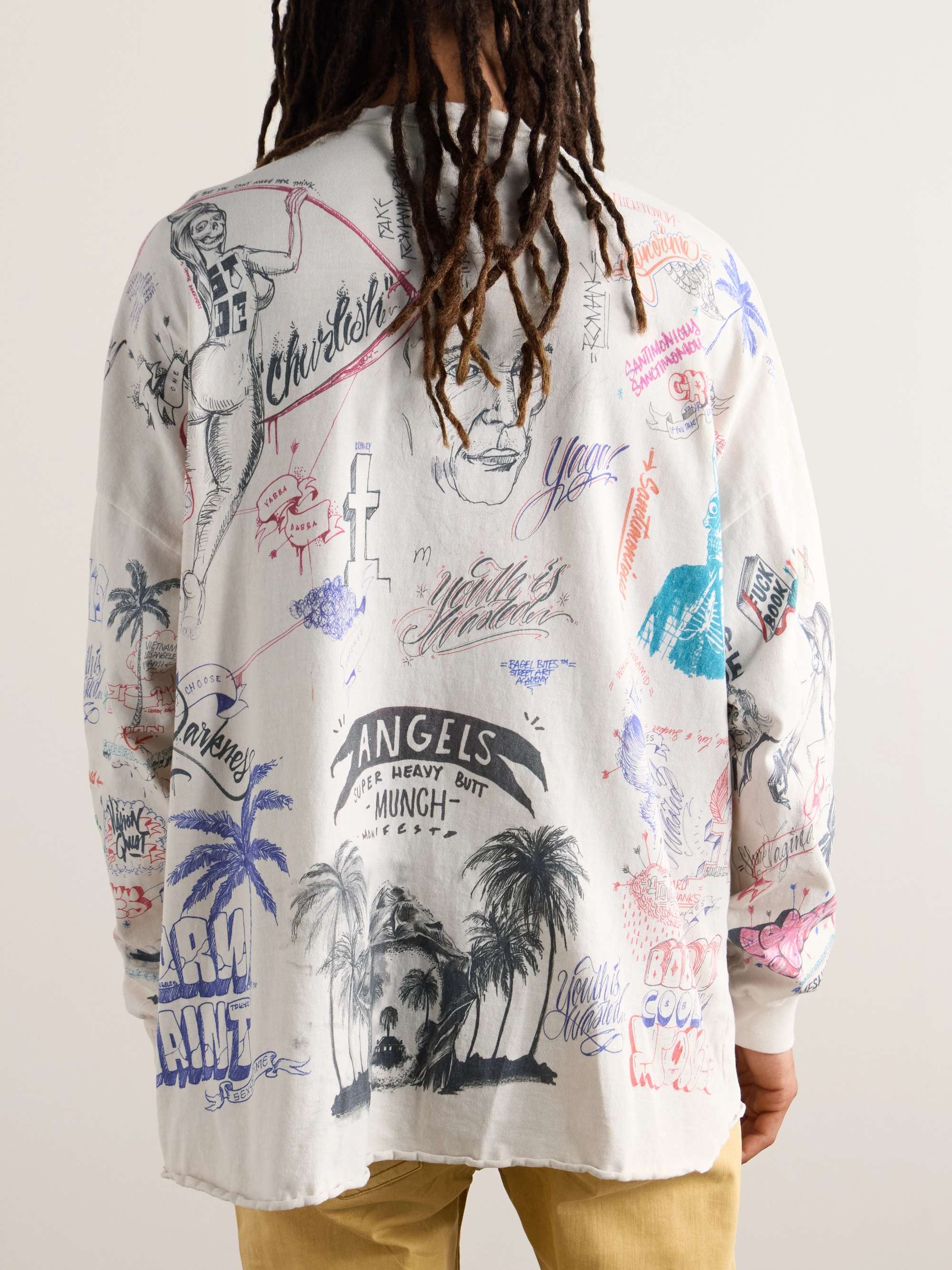 + Born X Raised Embellished Printed Cotton-Jersey Sweater view