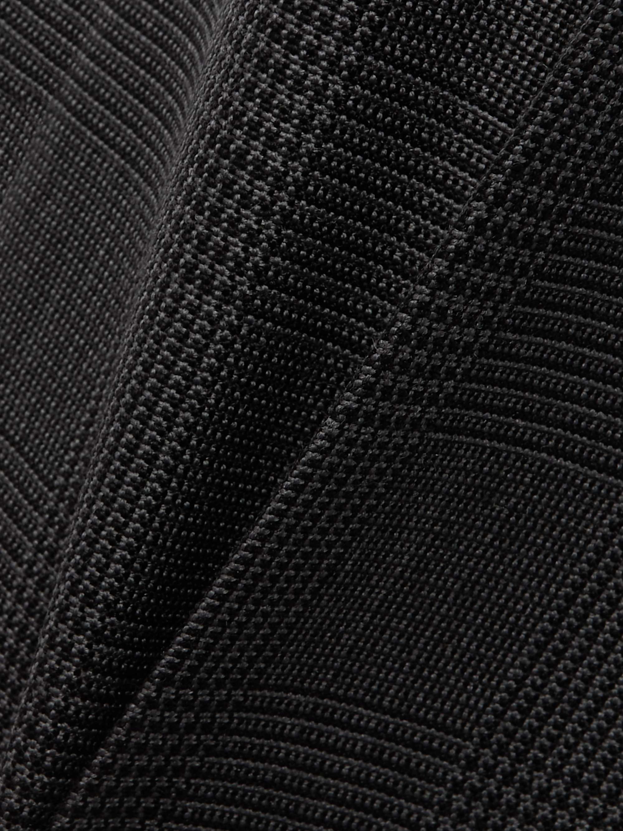 Checked wool flared pants view