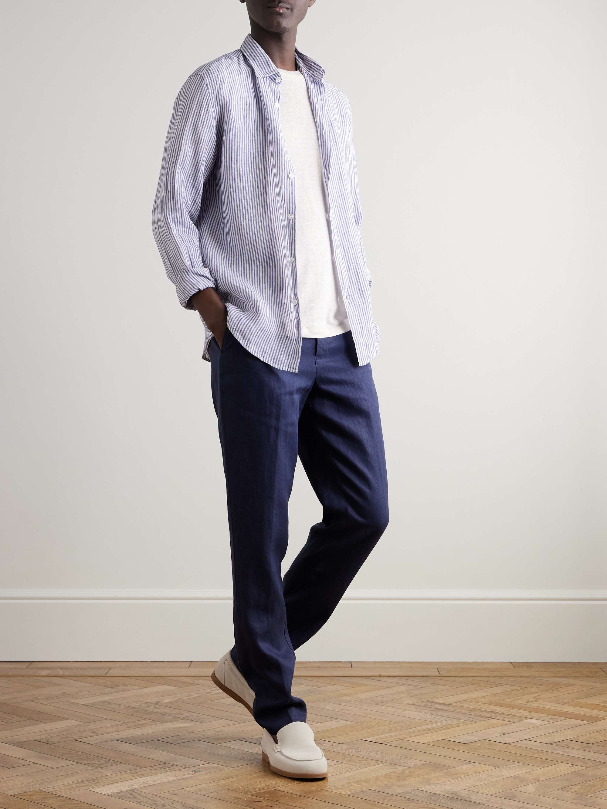 OB Standard Linen-Blend Jersey T-Shirt view