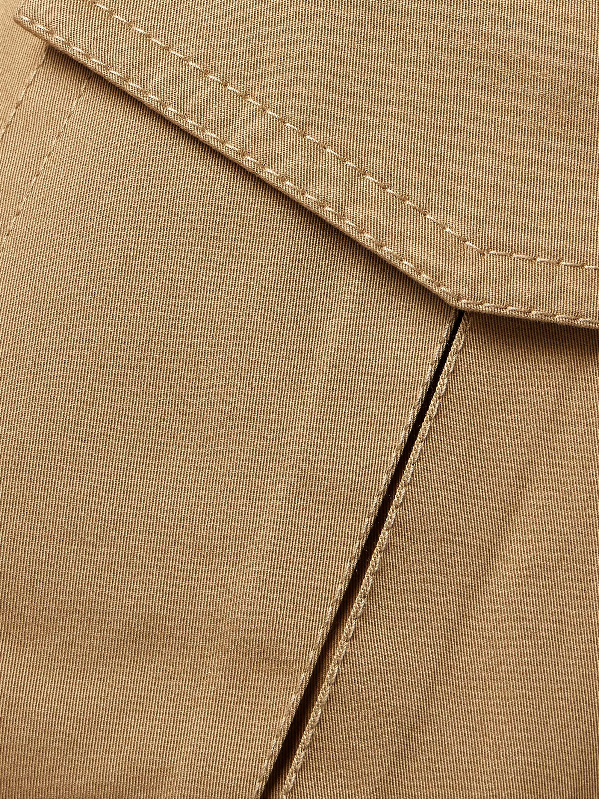 Illuminate belted cotton-twill mini dress view