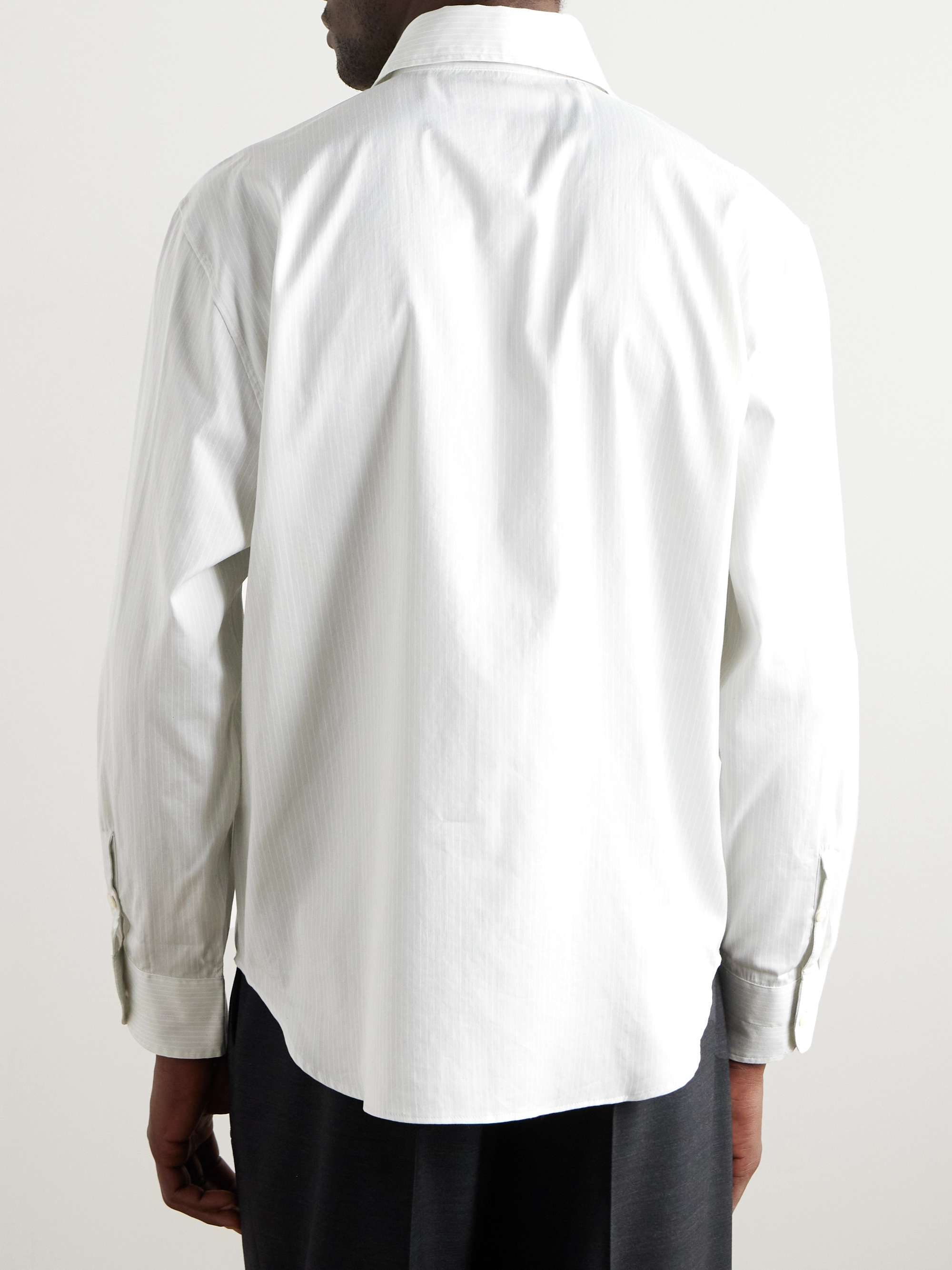 Striped Cotton-Twill Shirt view