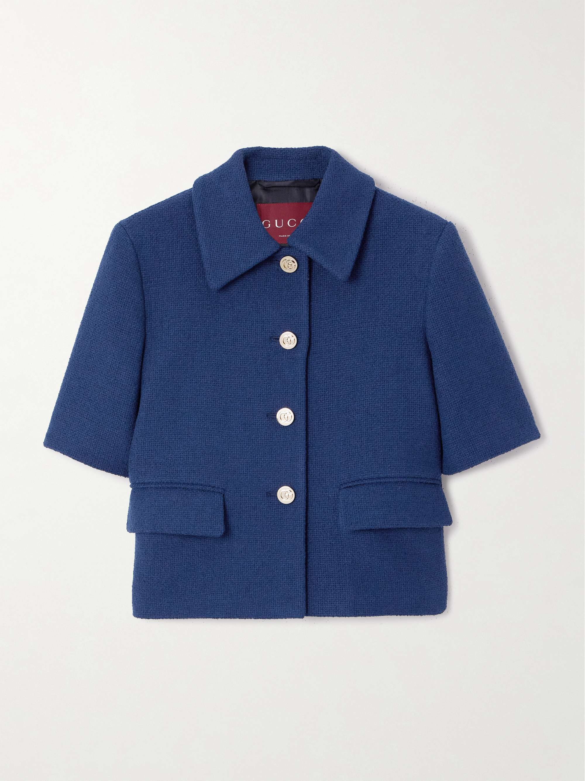 Cotton-blend tweed jacket view