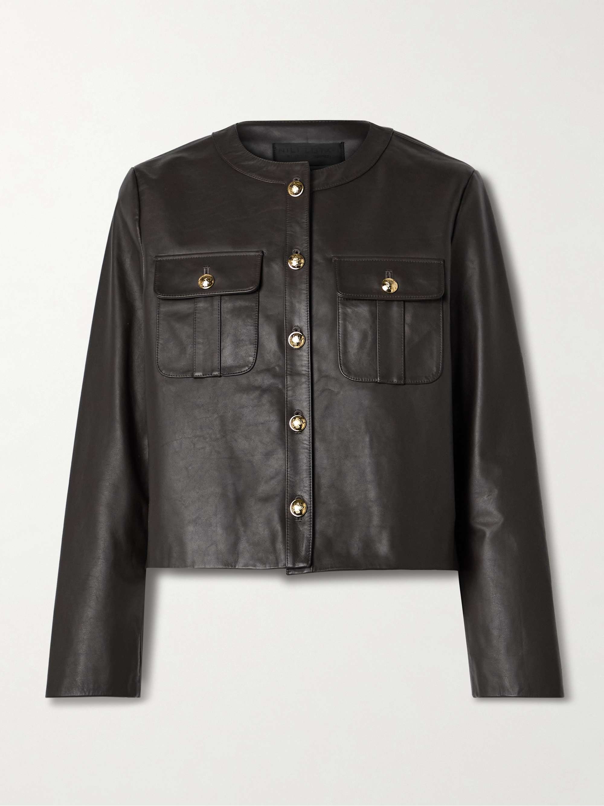 Kitra leather jacket view