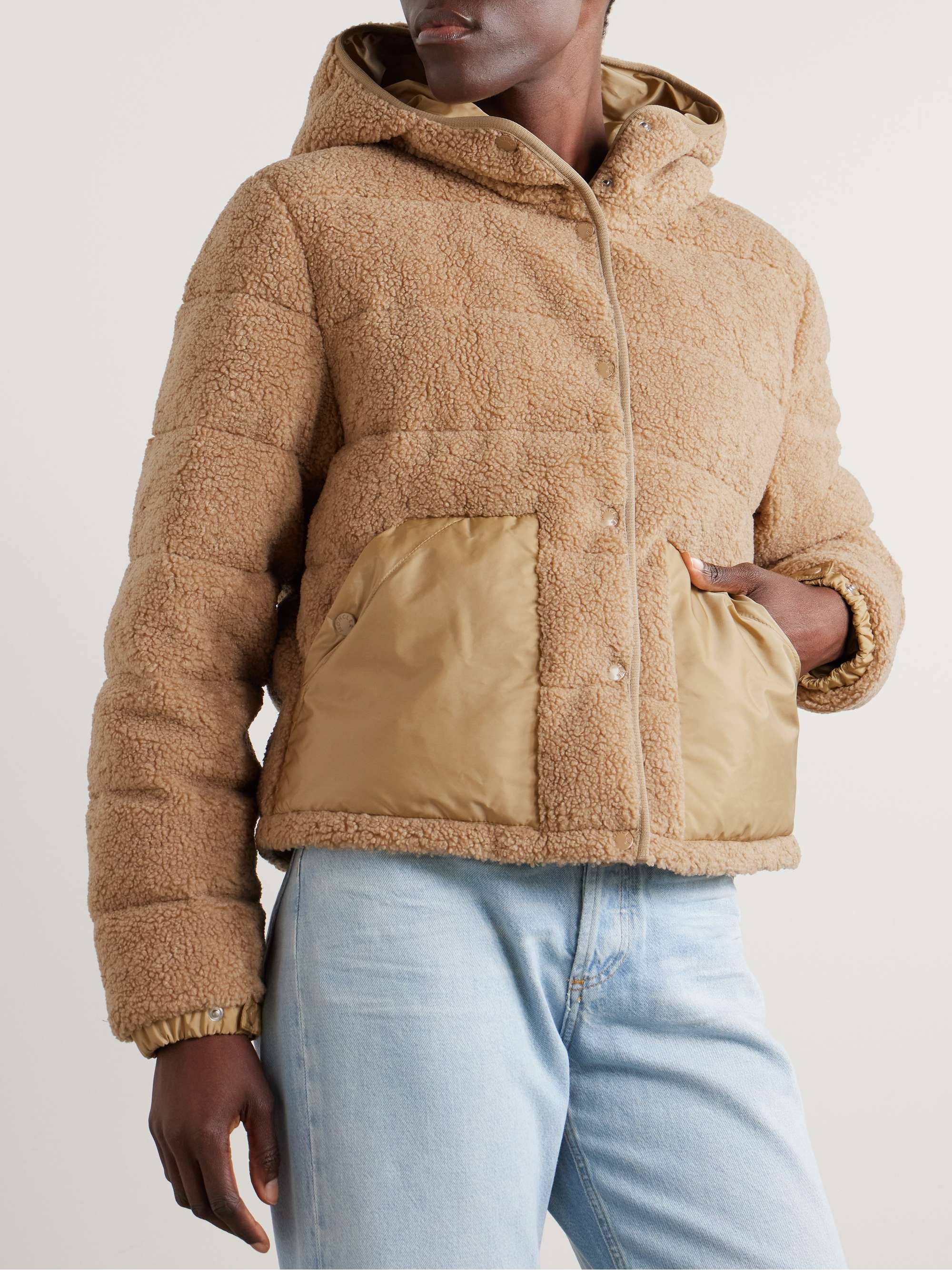 Audrieu shell-trimmed fleece jacket view