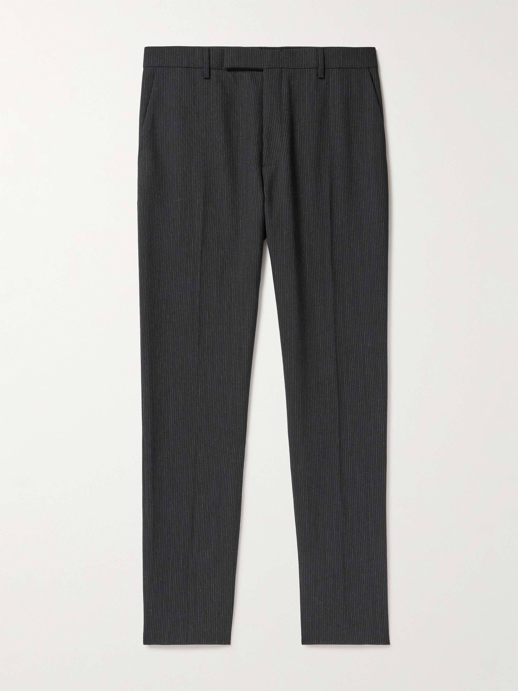 Pinstriped Wool Trousers view