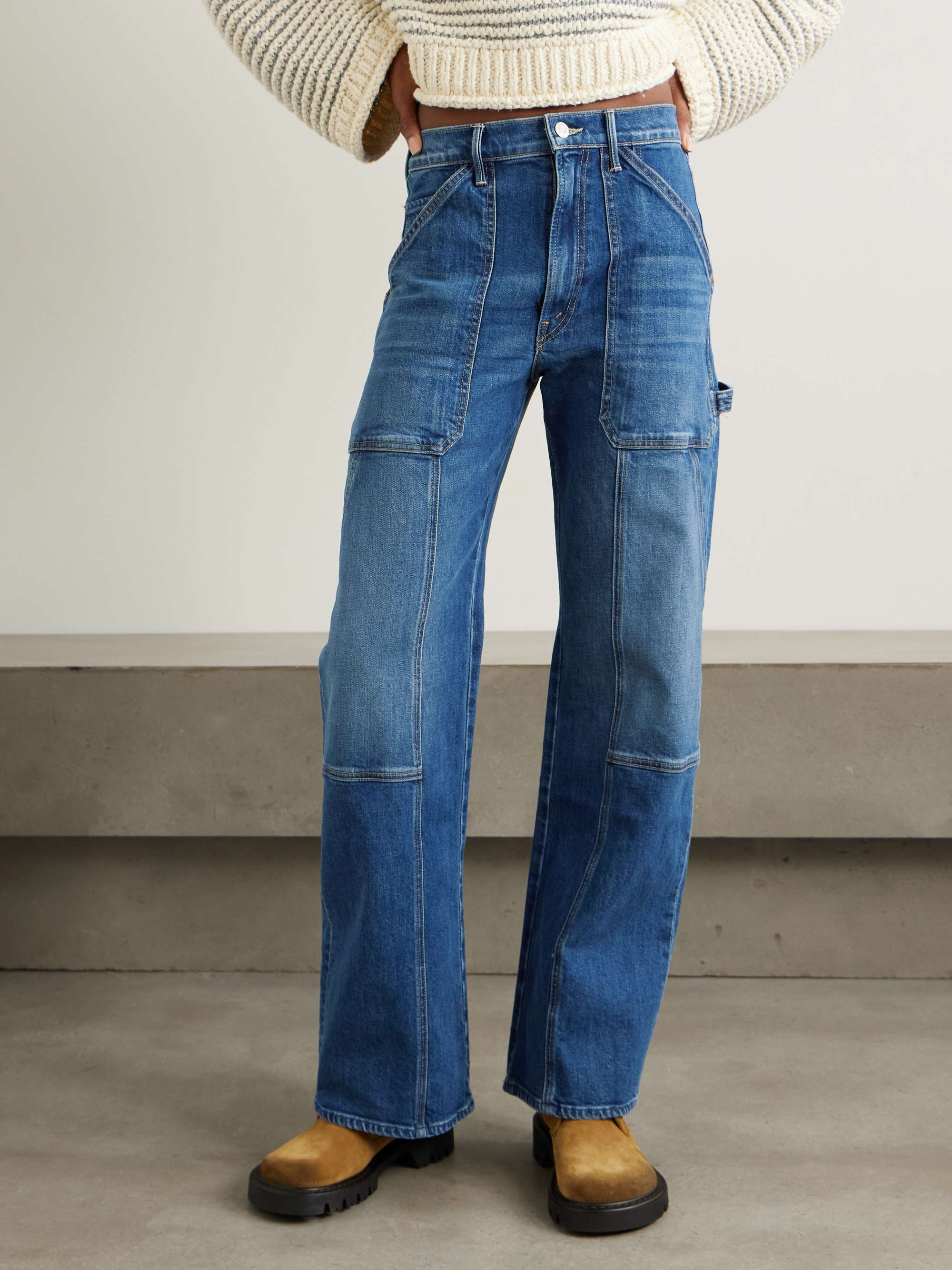 The Lasso Utility Sneak high-rise straight-leg jeans view