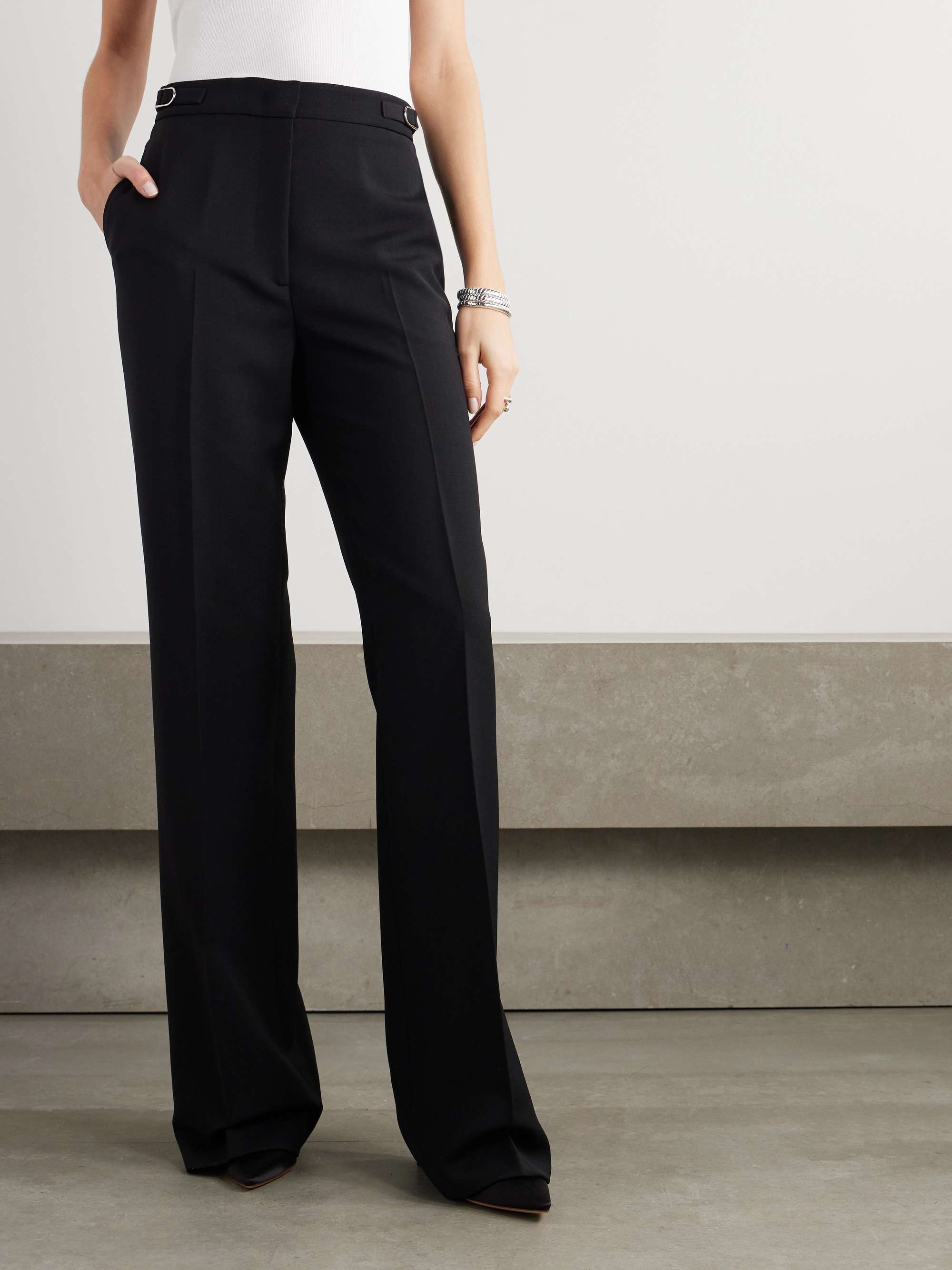 Vesta wool-crepe straight-leg pants view