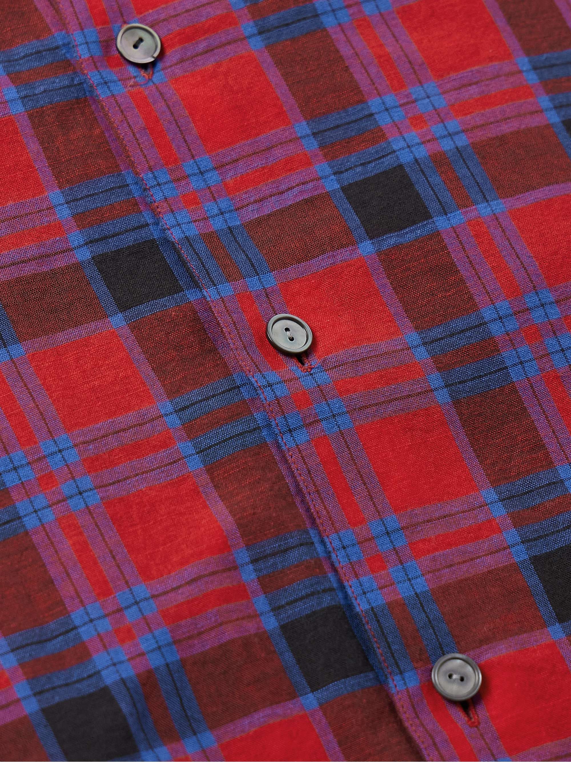 Lancaster Checked Cotton-Voile Shirt view