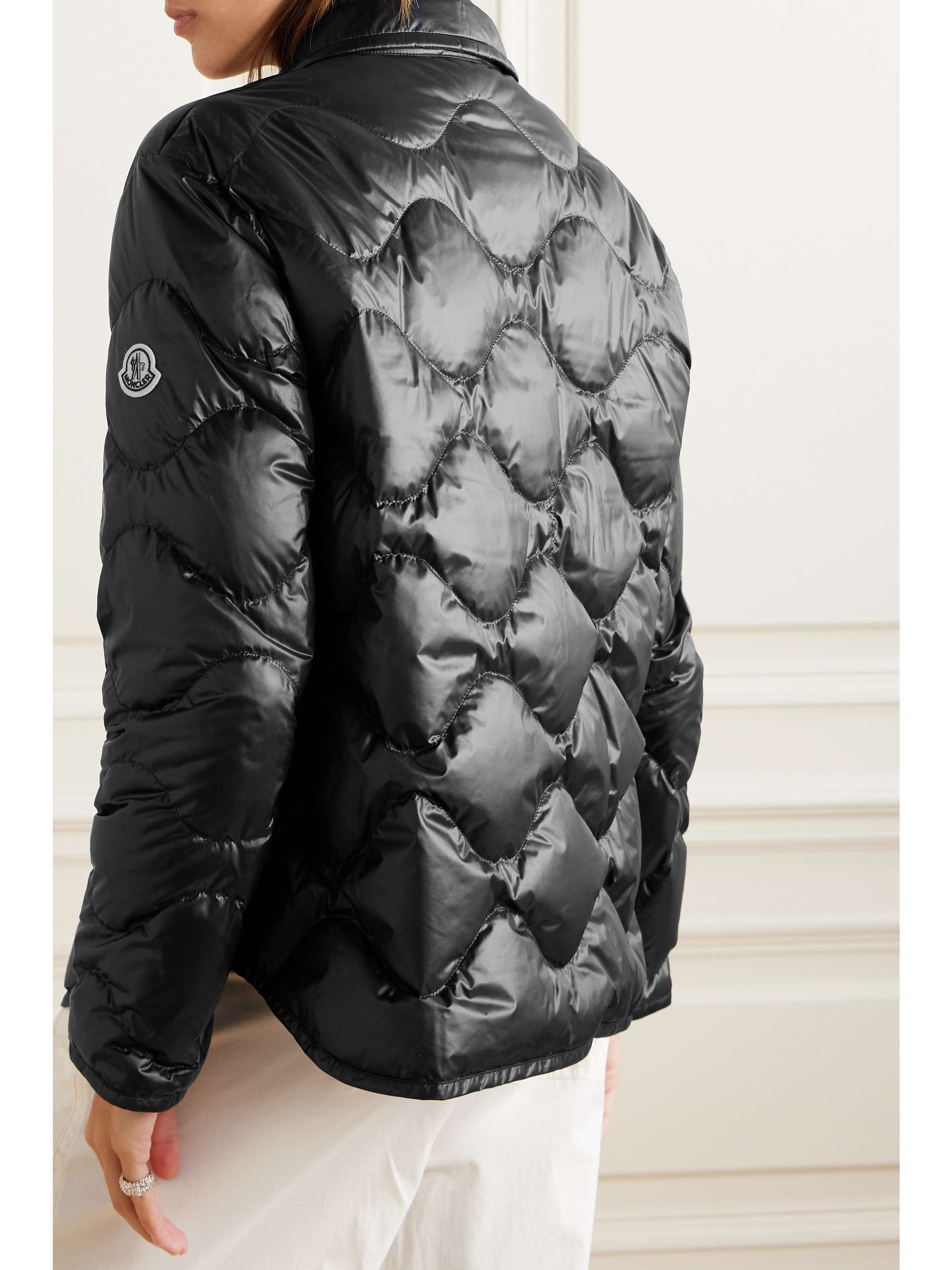 Quilted shell down jacket view