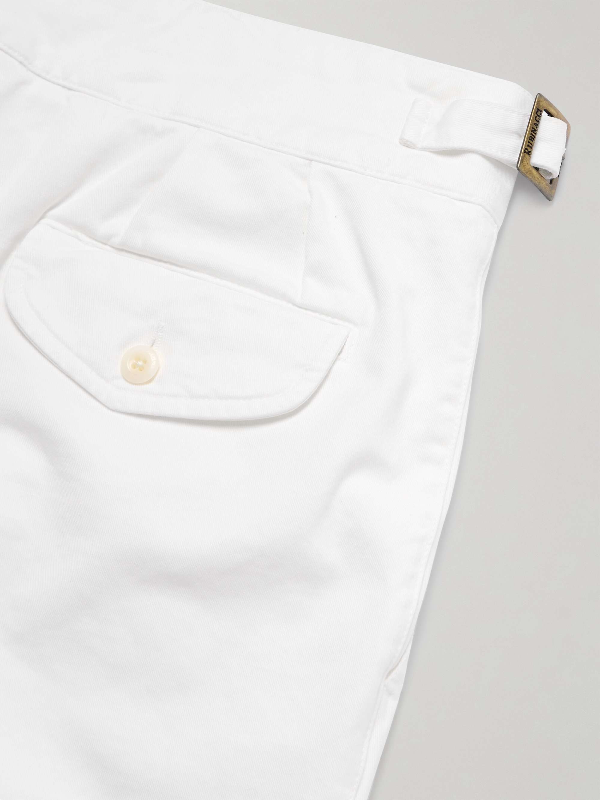 Manny Straight-Leg Pleated Cotton Shorts view