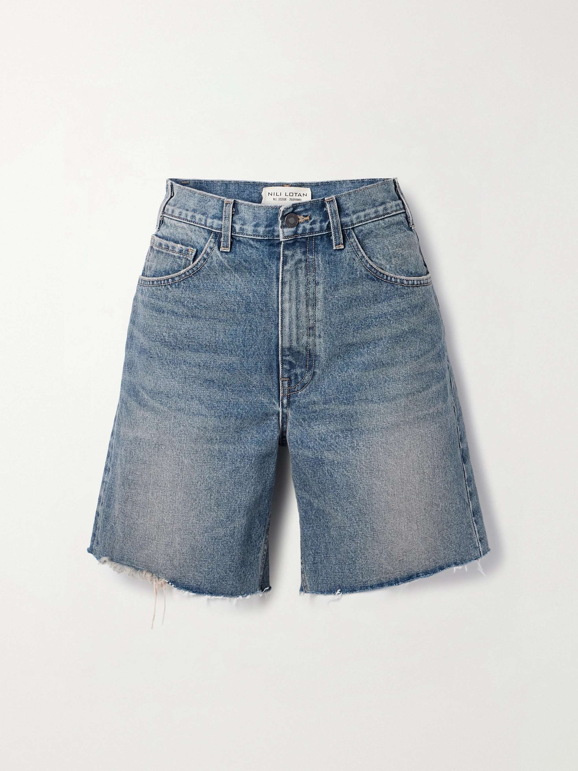 Russel frayed denim shorts view