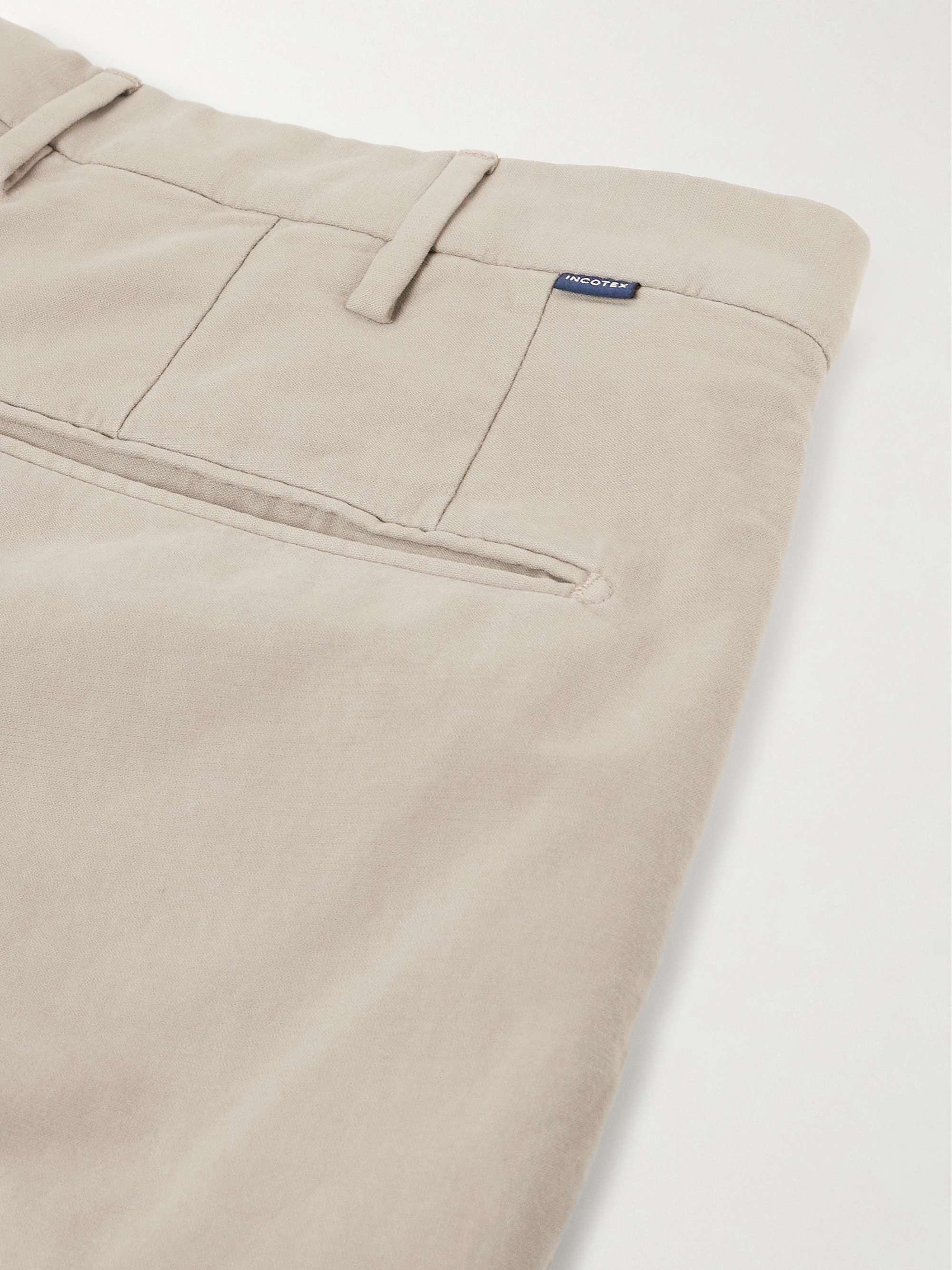 Venezia 1951 Slim-Fit Straight-Leg Stretch-Cotton Trousers view