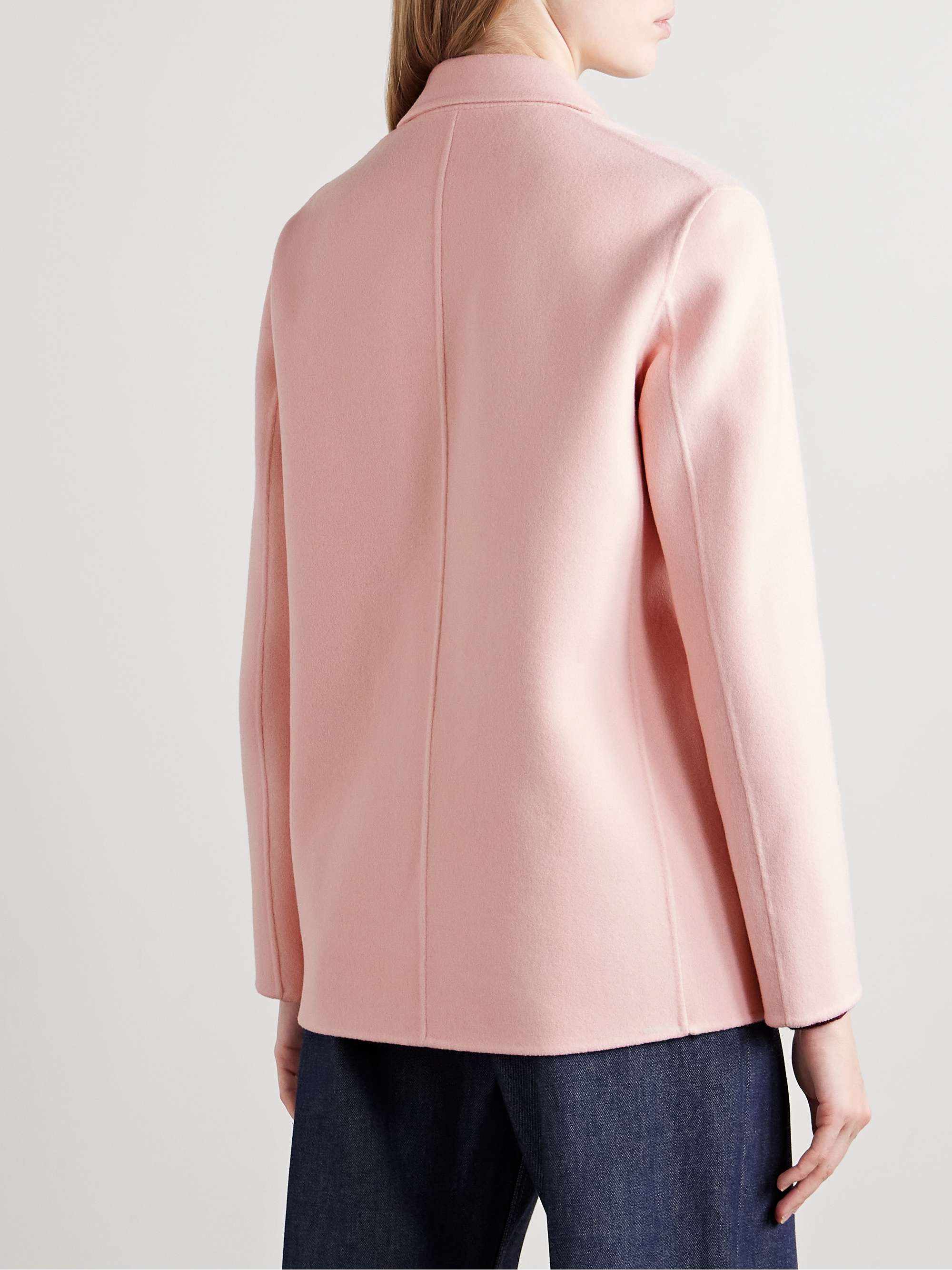 Wool and cashmere-blend felt blazer view