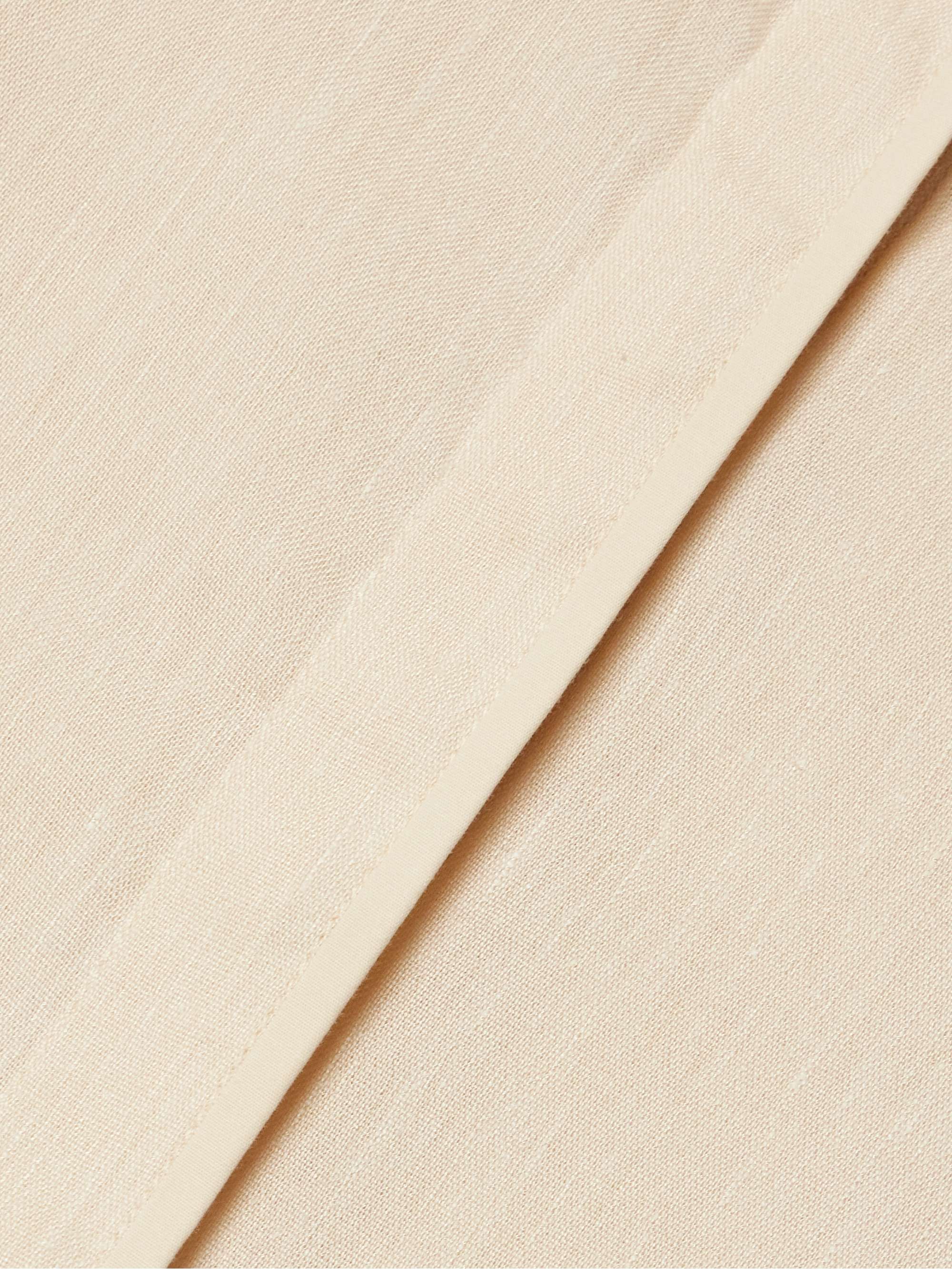 Lato linen-blend midi wrap dress view