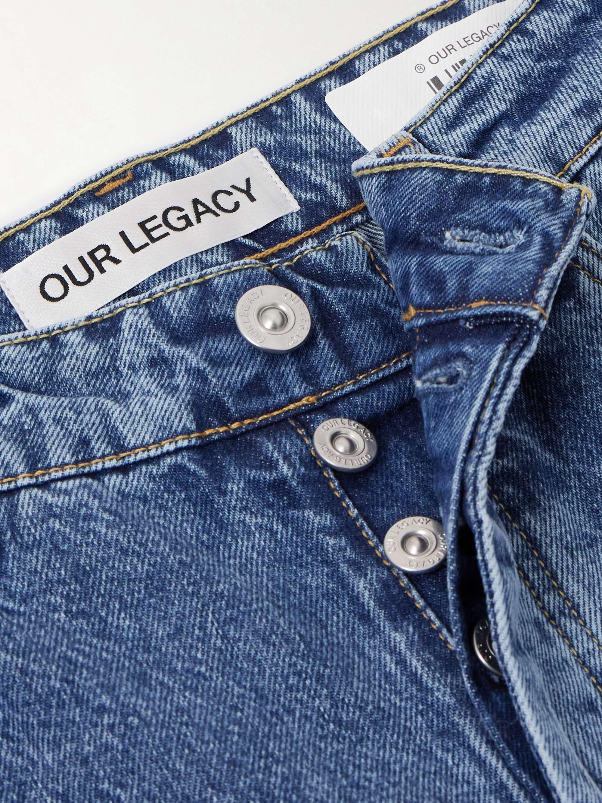 Treble Cut embroidered low-rise boyfriend jeans view