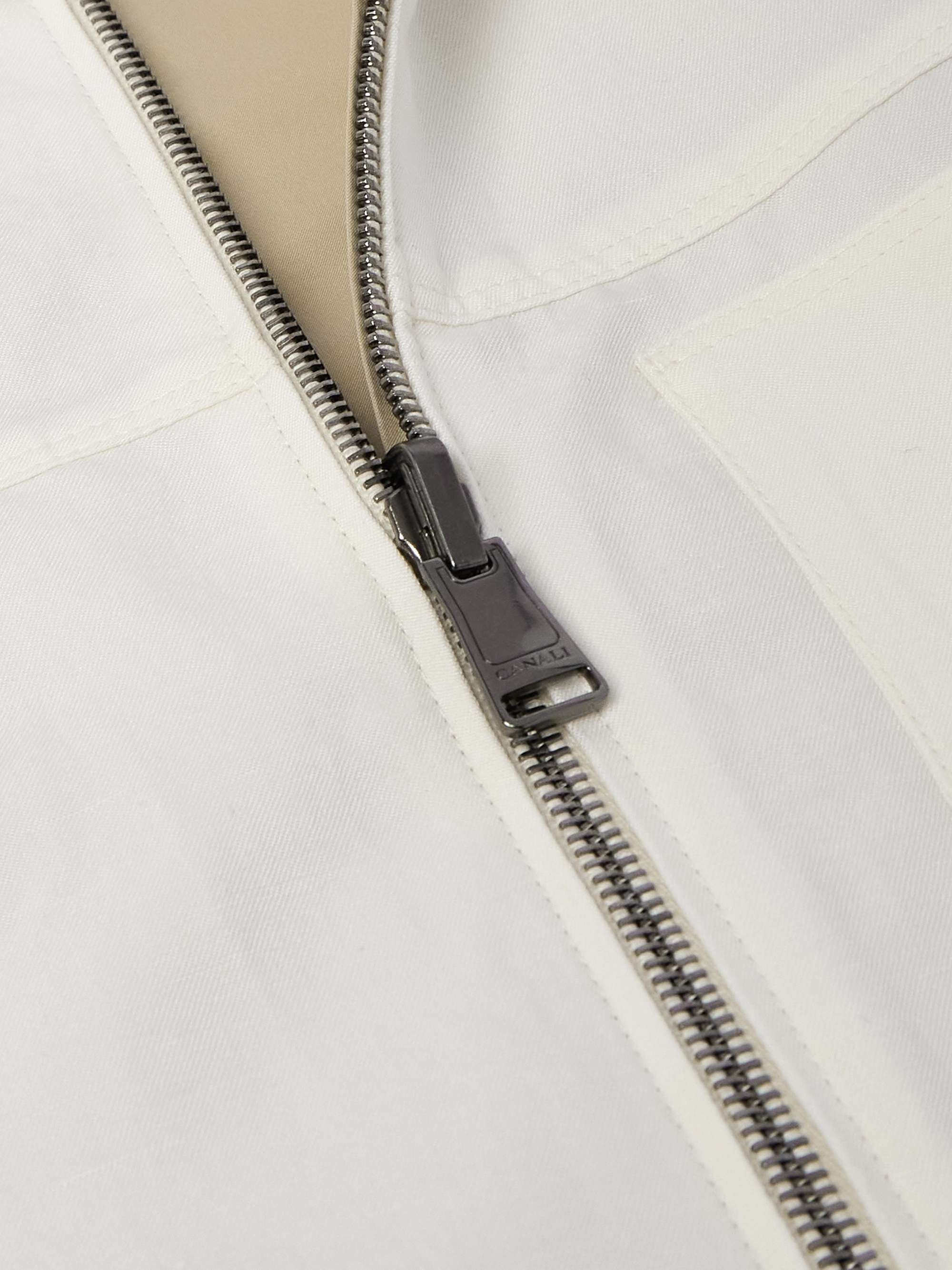 Reversible Linen and Silk-Blend Zip-Up Gilet view