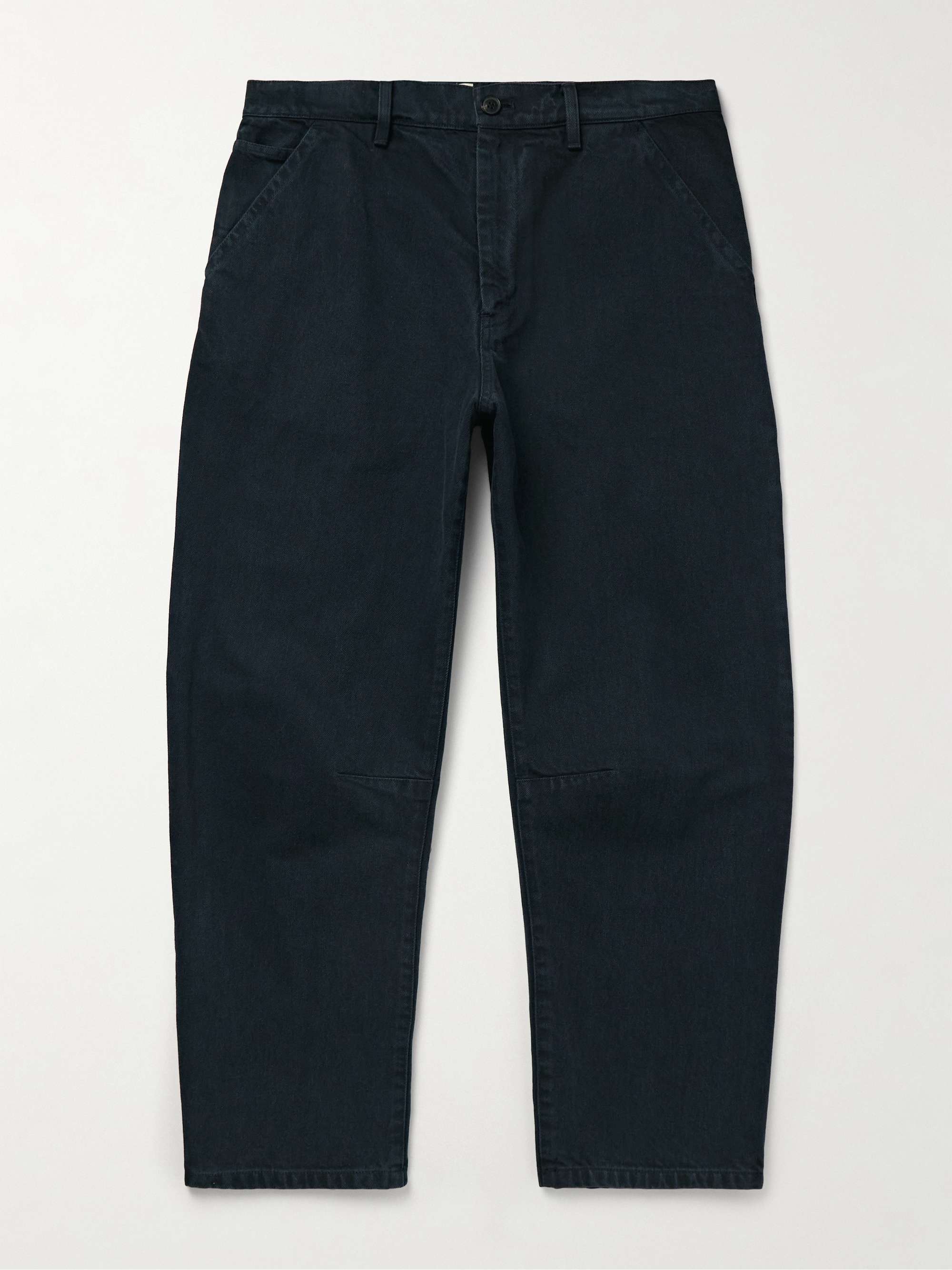 Emir Straight-Leg Cotton-Blend Twill Trousers view