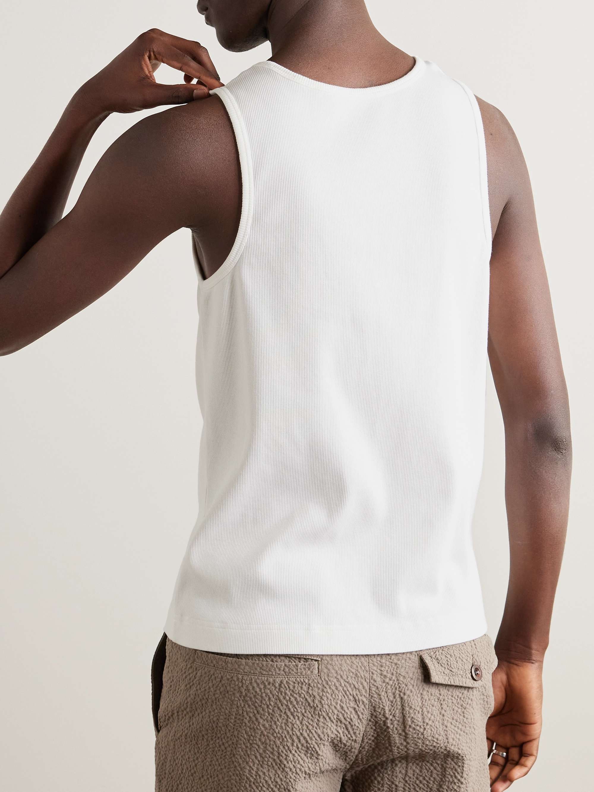 Ribbed Stretch-Cotton Jersey Tank Top view