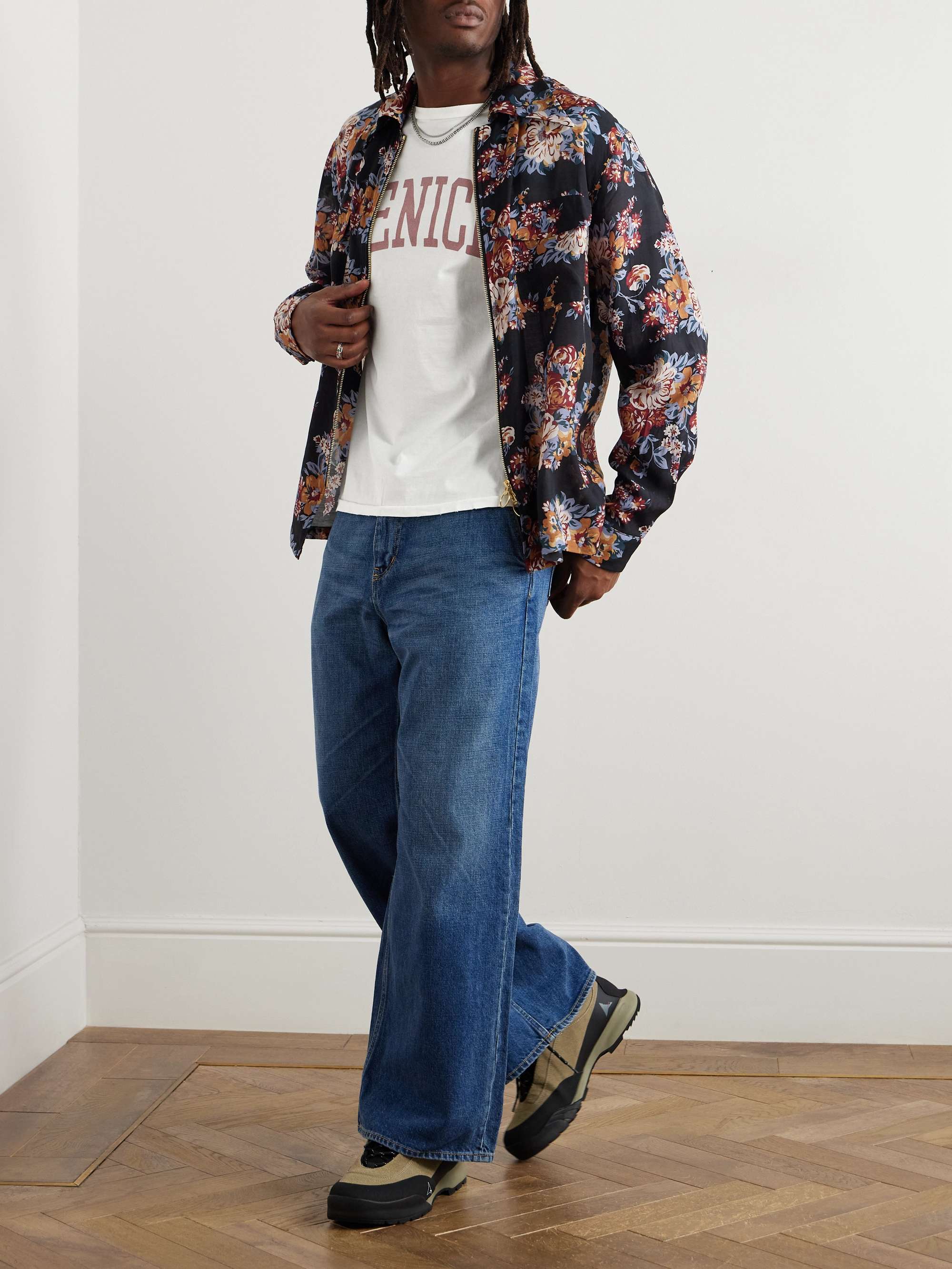 Venice Printed Cotton-Jersey T-Shirt view