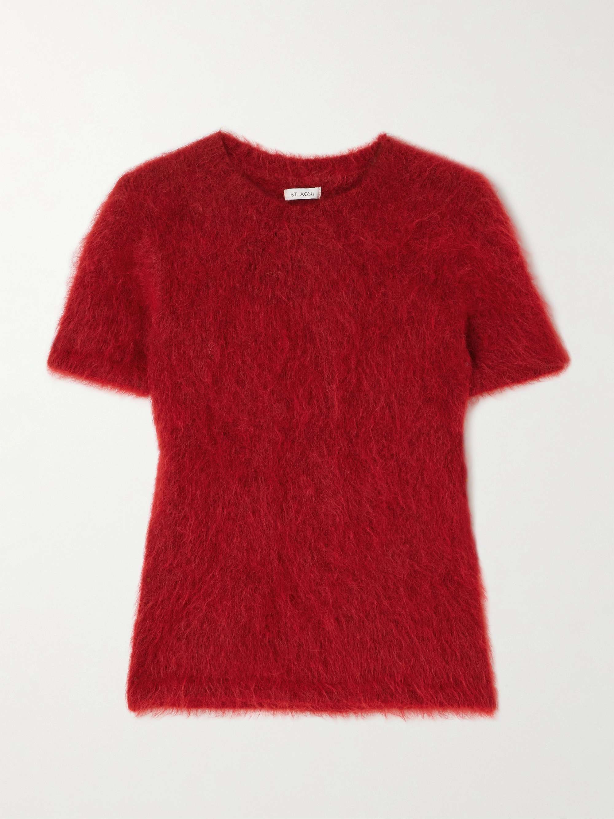 Baby Tee brushed alpaca-blend sweater view