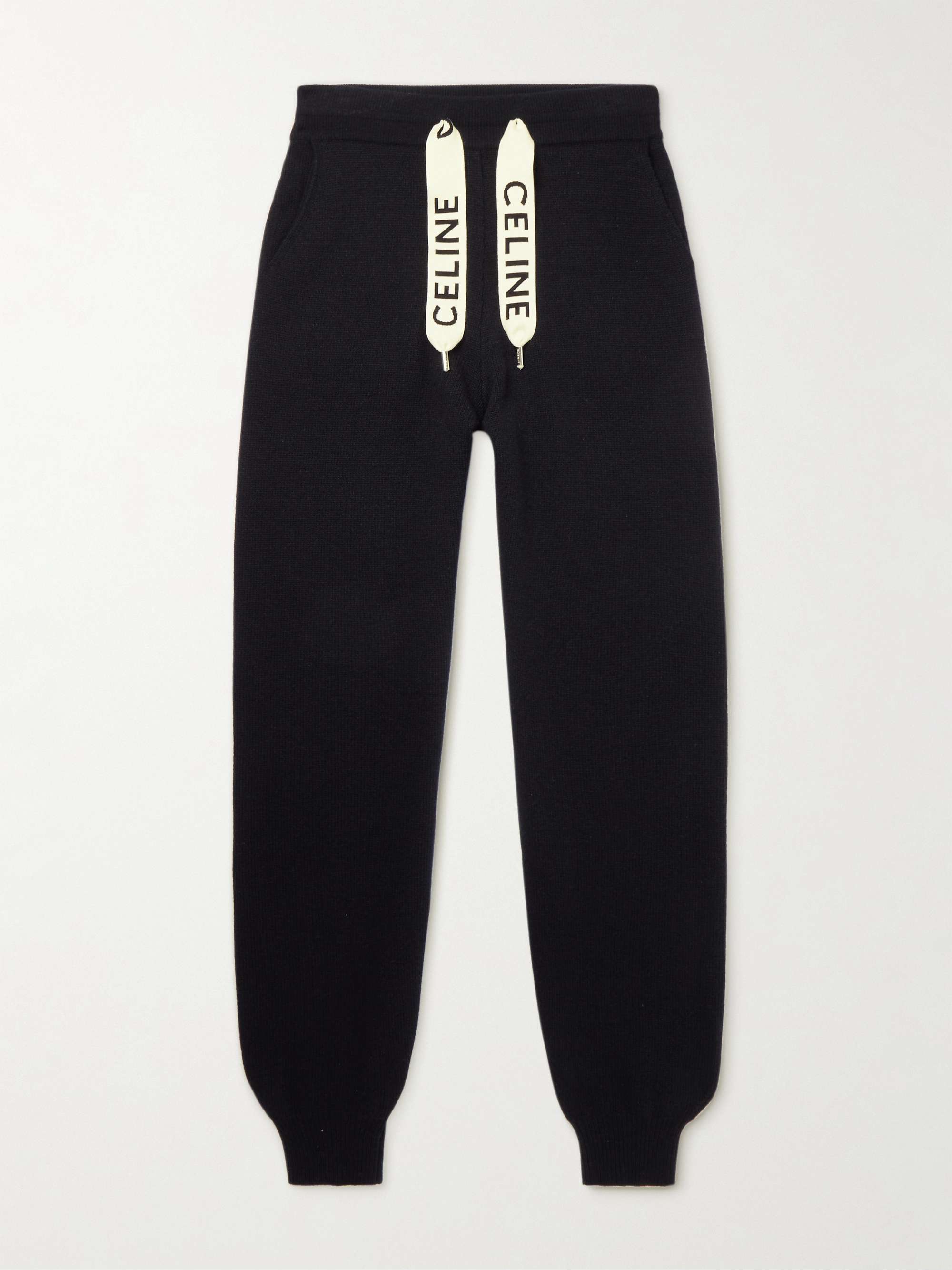 Tapered Wool and Cashmere-Blend Sweatpants view