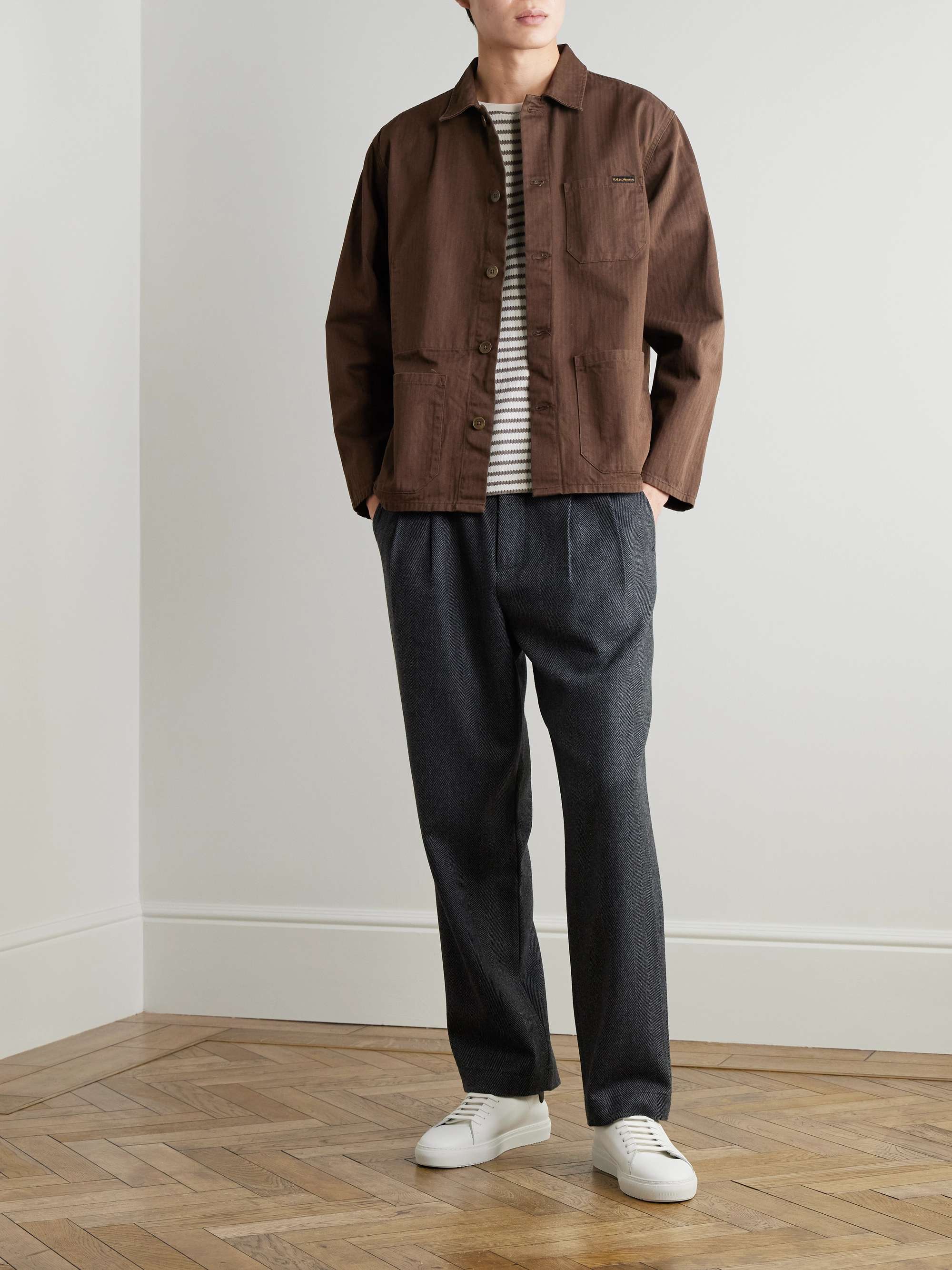 Buddy Herringbone Organic Cotton-Twill Shirt Jacket view