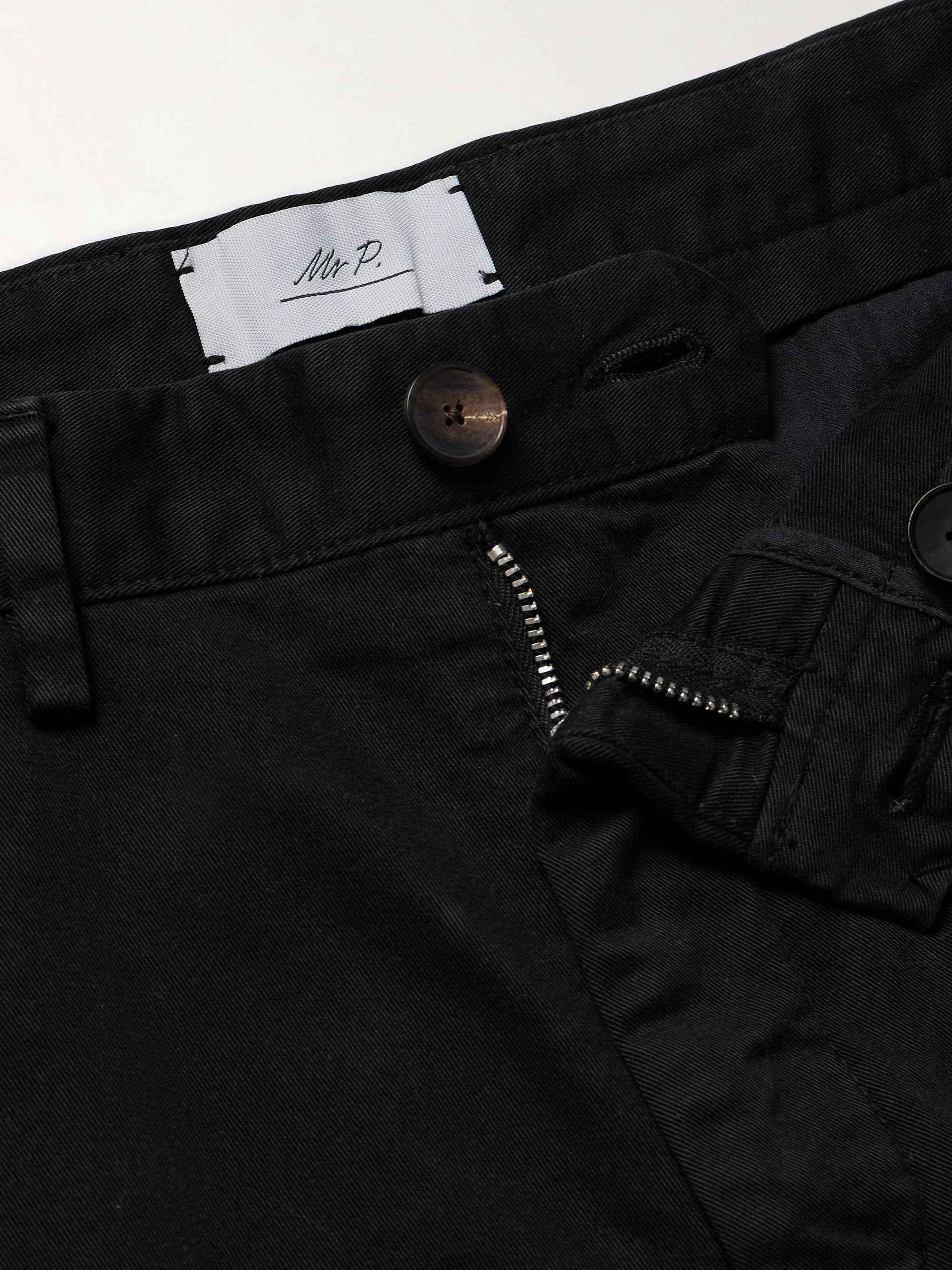Straight-Leg Garment-Dyed Cotton-Blend Twill Bermuda Shorts view