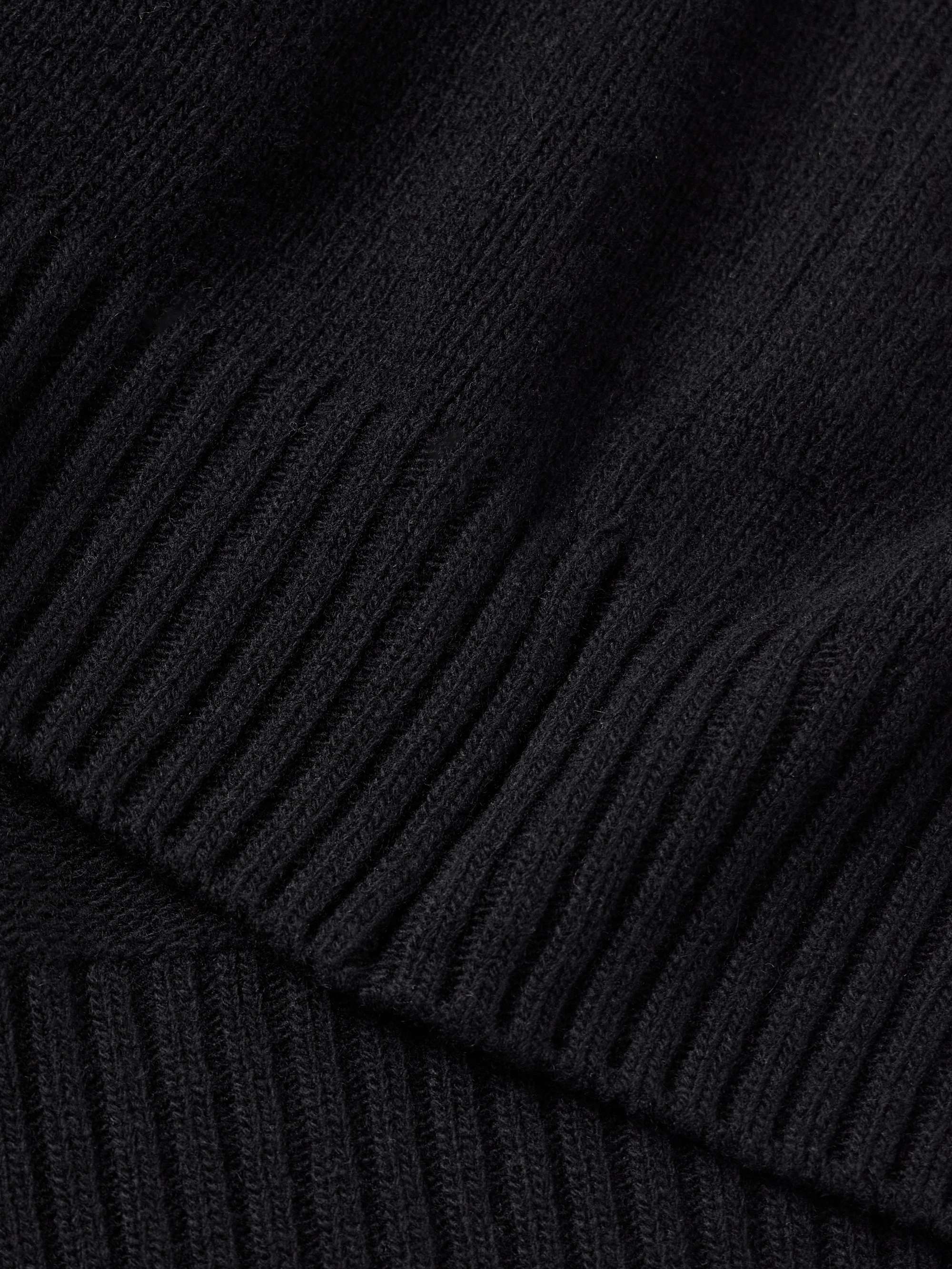 Logo-Appliquéd Virgin Wool and Cashmere-Blend Sweater view
