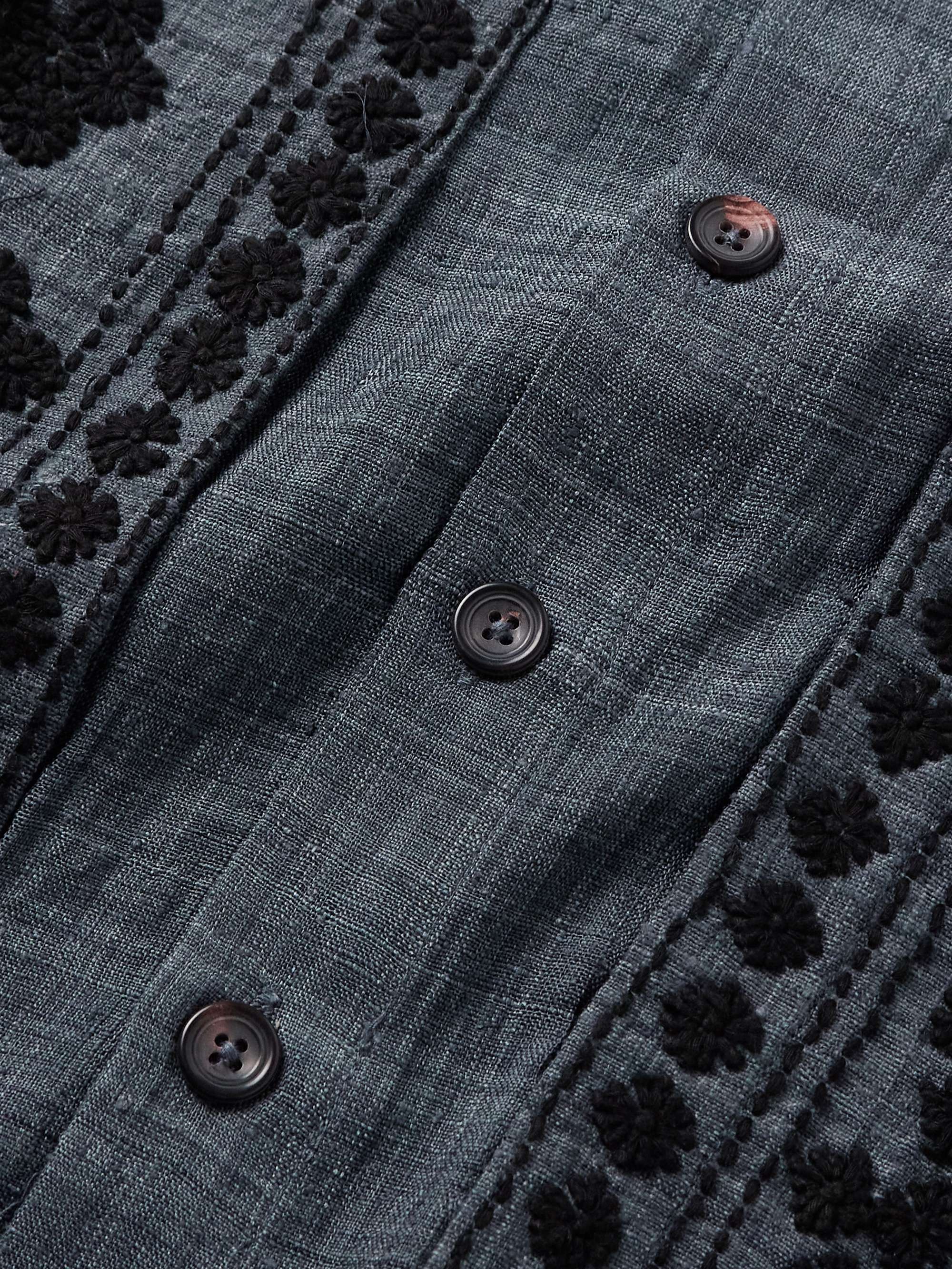 Sultan Embroidered Silk Shirt view