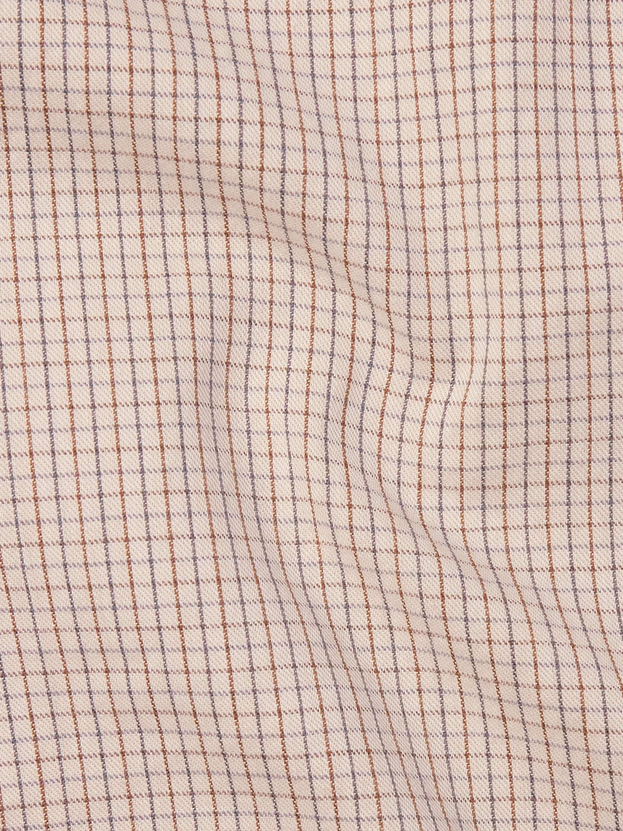 Executive Checked Cotton and Wool-Blend Shirt view