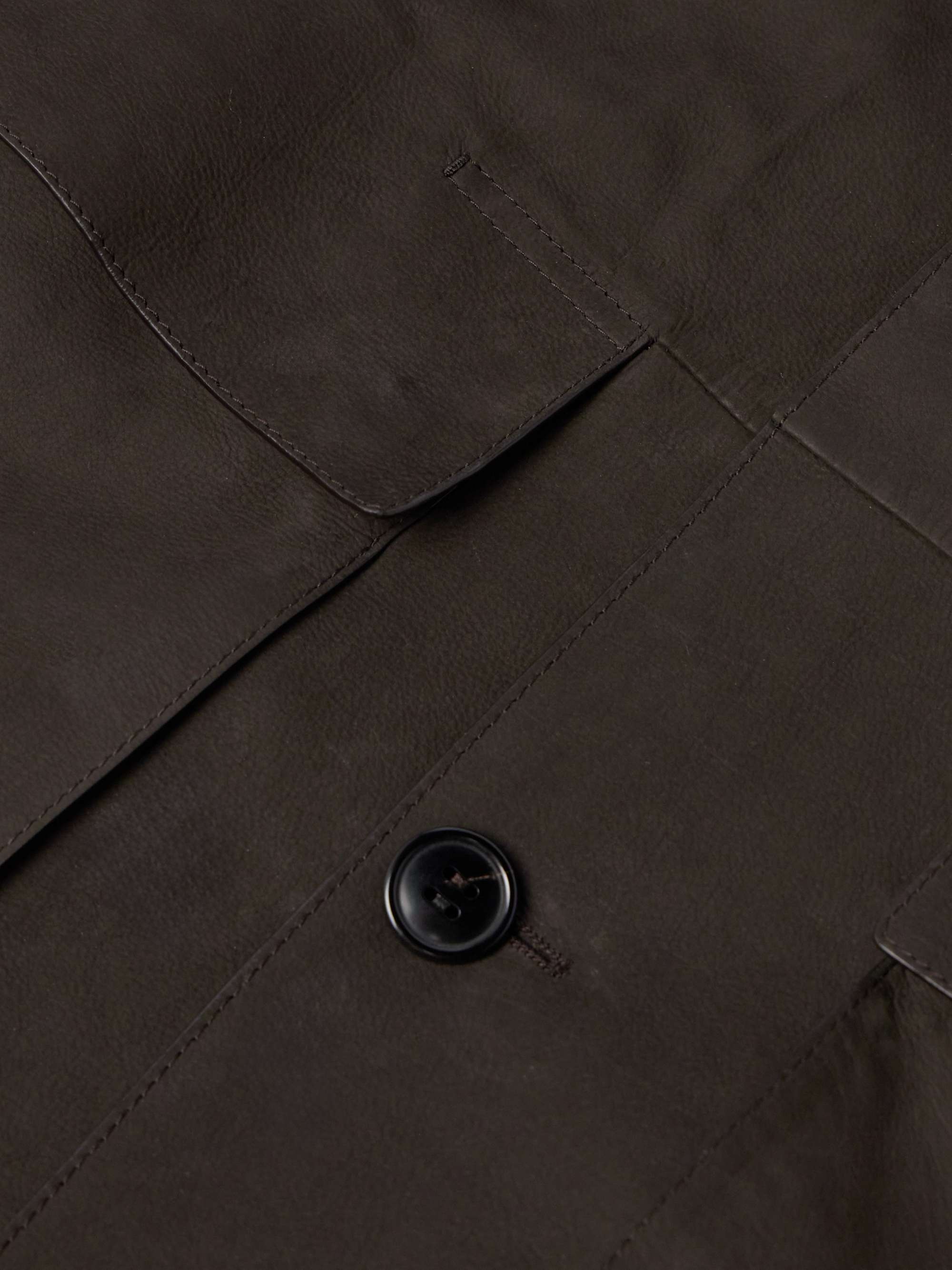 Camp-Collar Nubuck Jacket view