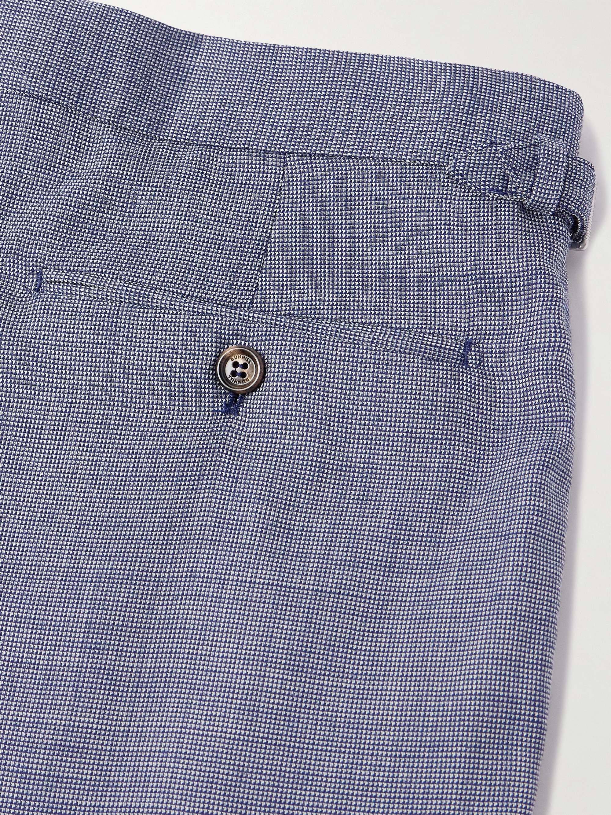 Straight-Leg Nailhead Wool Suit Trousers view