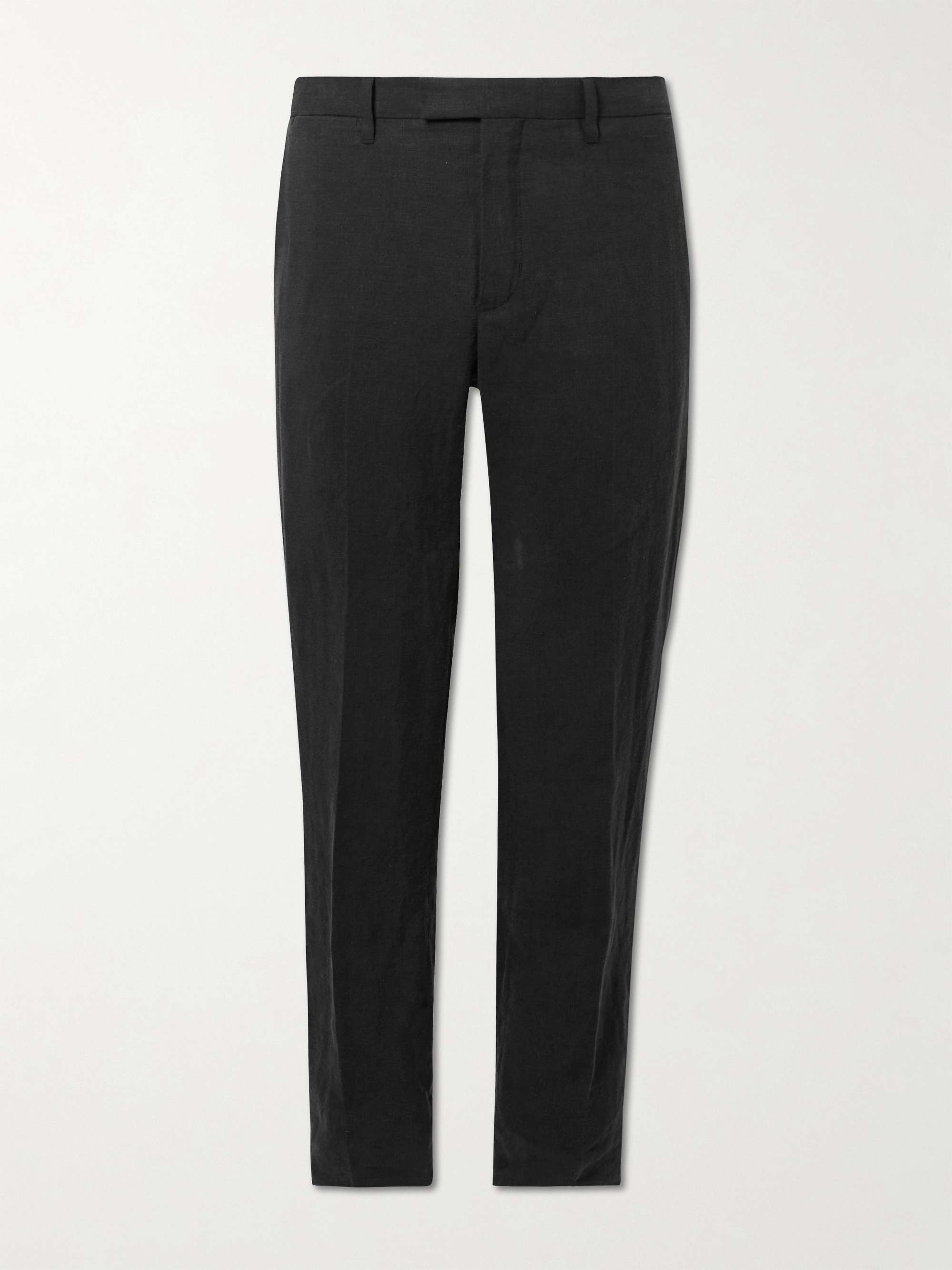 Phillip Slim-Fit Straight-Leg Linen Suit Trousers view