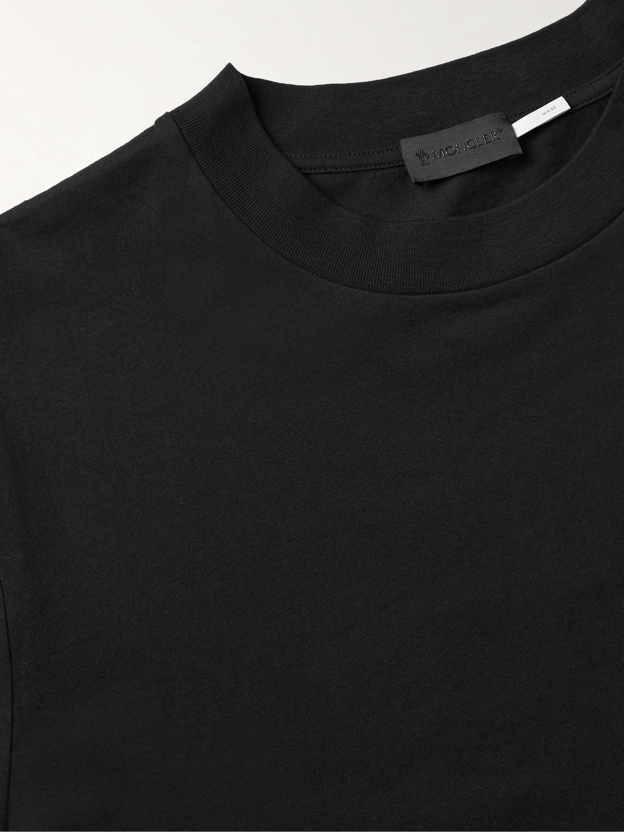 Logo-Appliquéd Printed Cotton-Jersey T-Shirt view